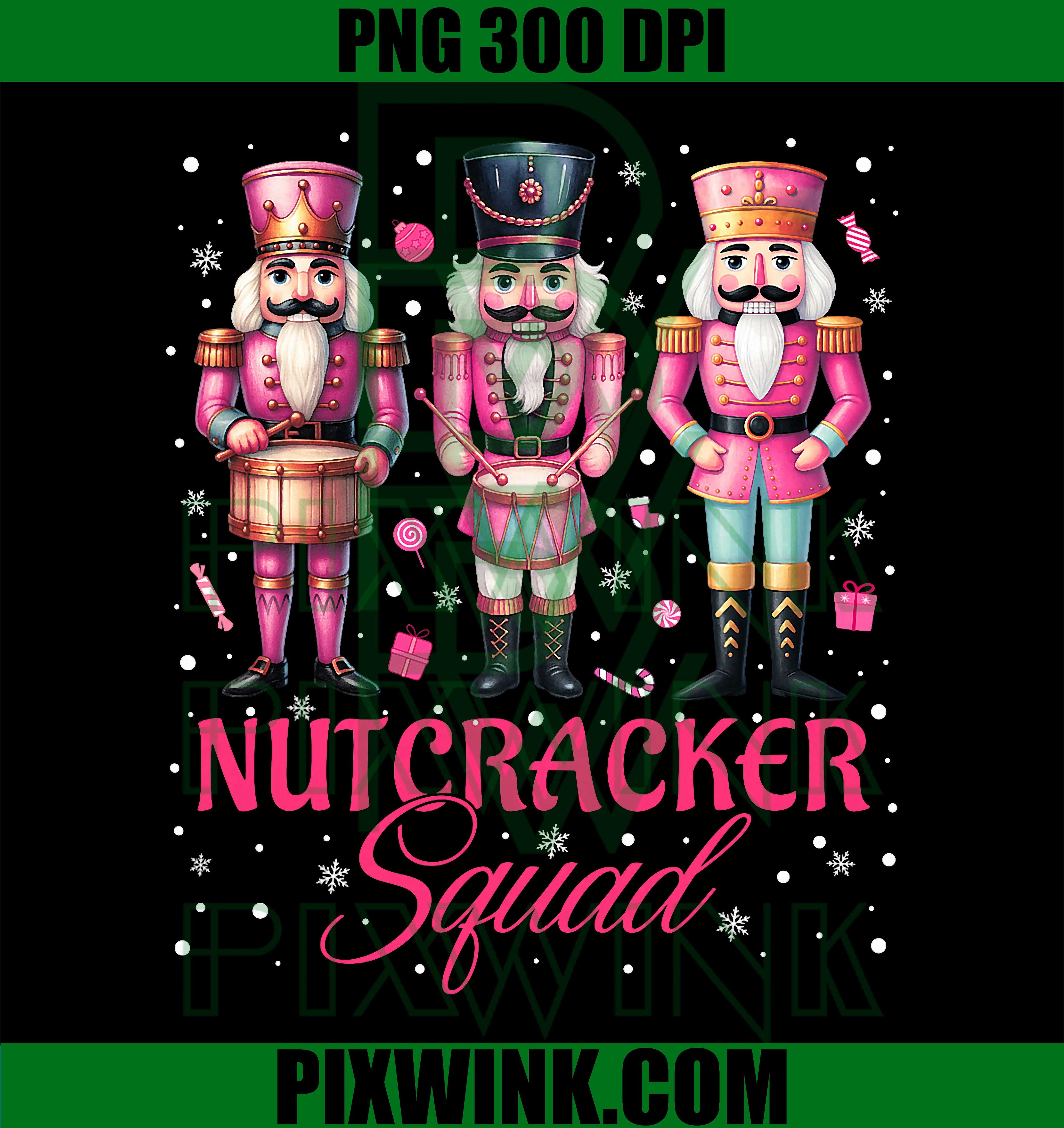 Pink Nutcracker Squad Pink Christmas Ballet PNG