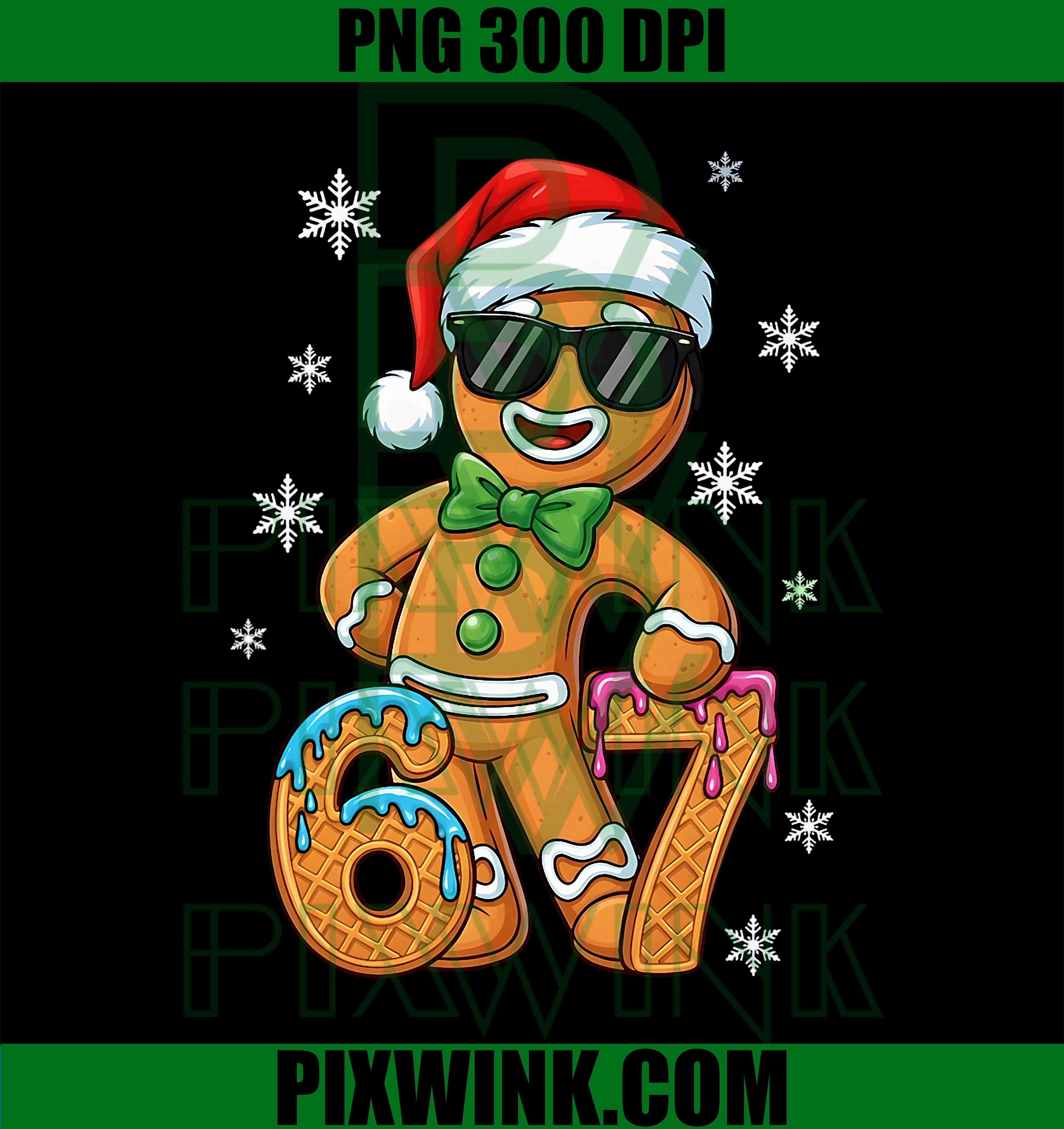 Funny Gingerbread 67 Christmas PNG
