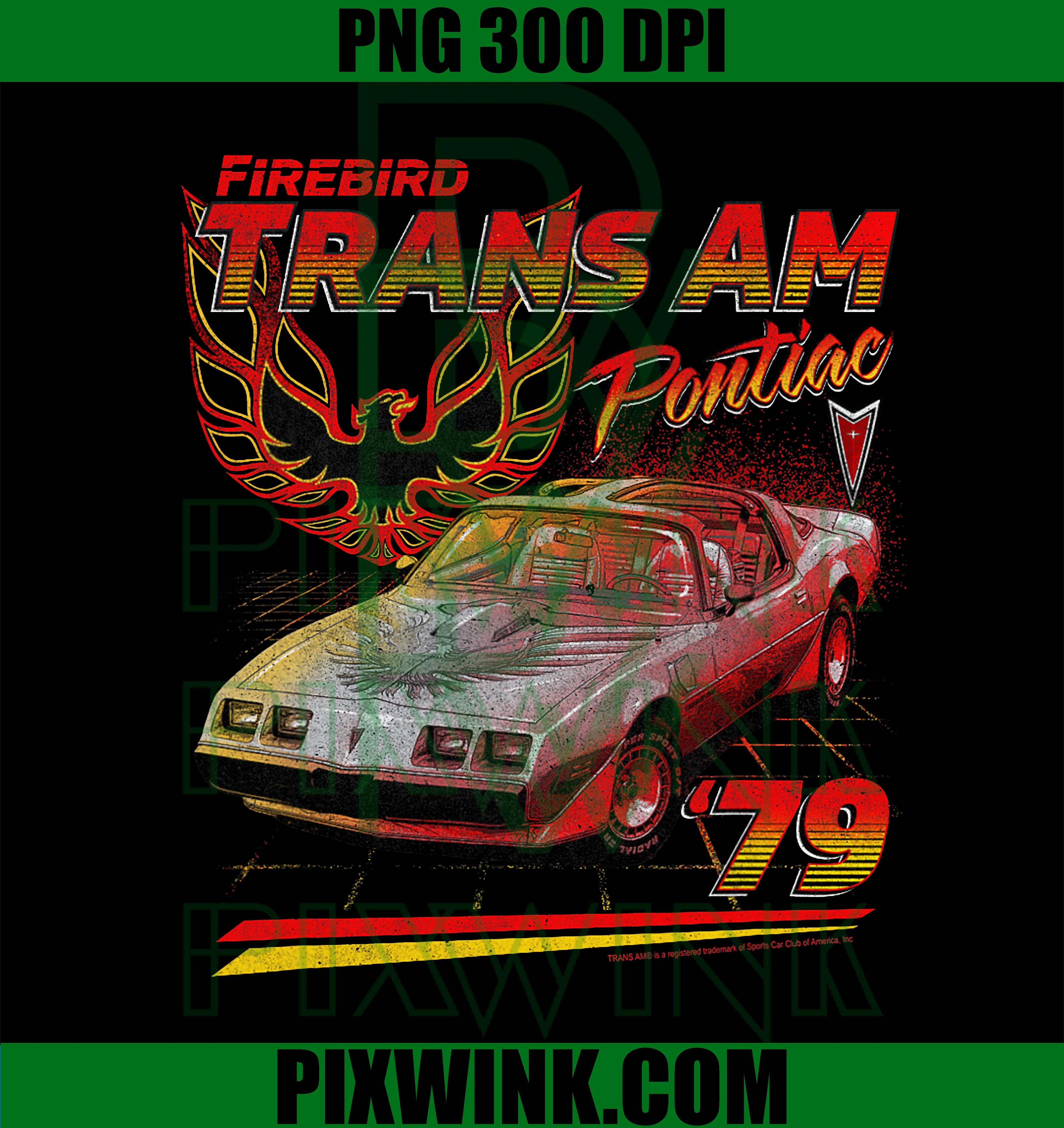 Trans Am Pontiac Firebird 1979 Retro Muscle Car Design PNG