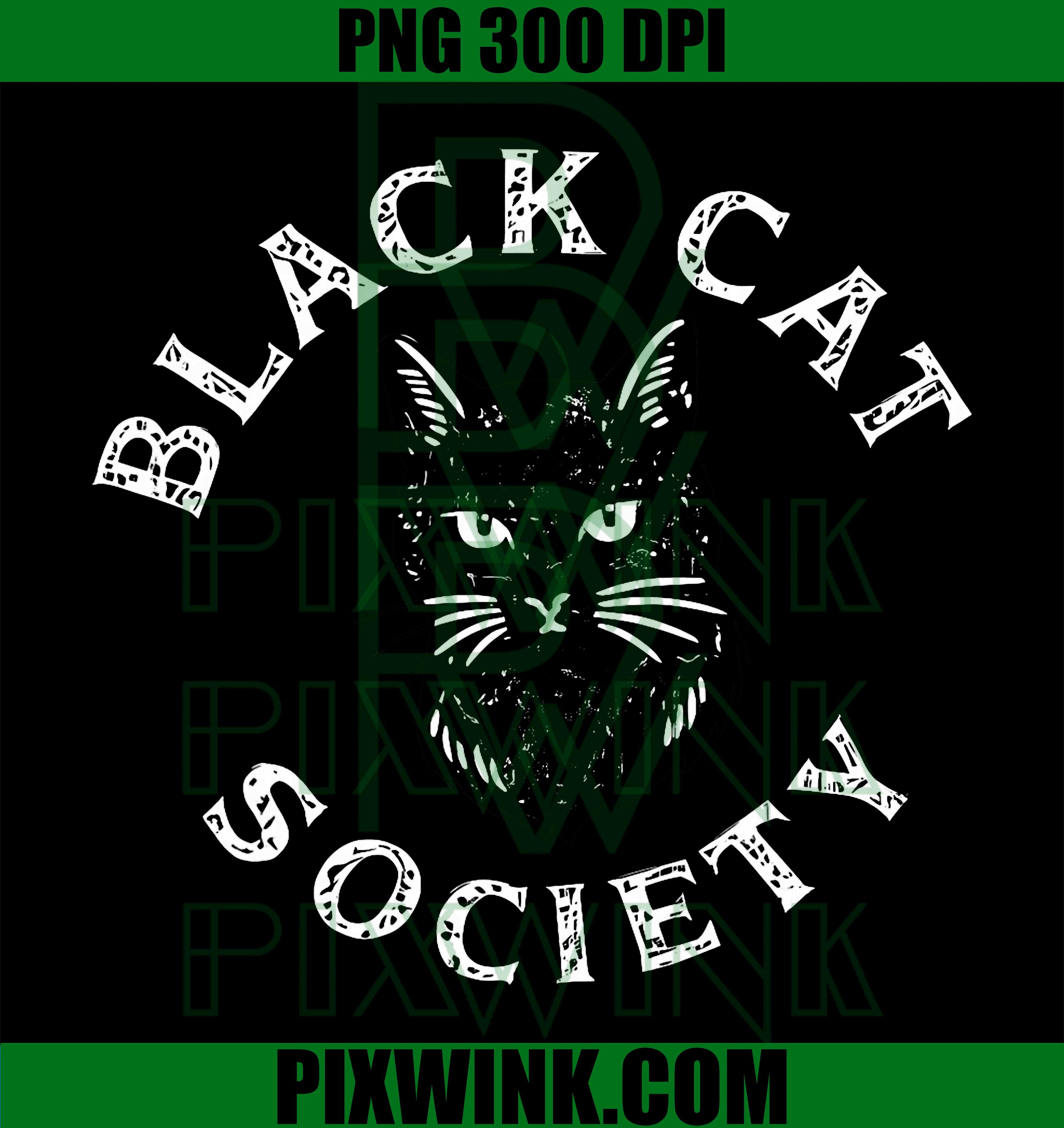 Black Cat Society PNG, Misunderstood Cat PNG, Cat Awareness PNG