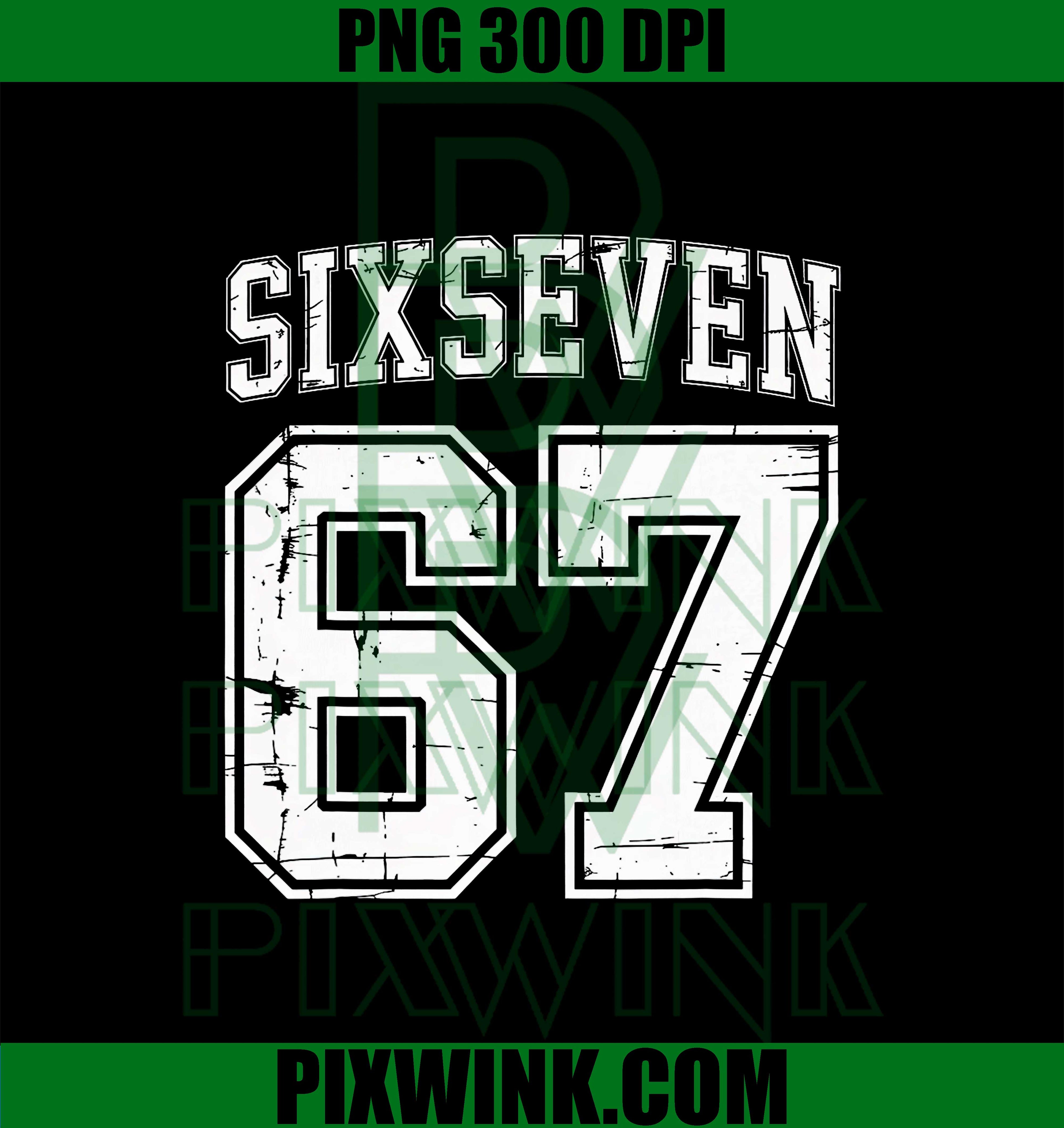 6-7 Meme Sports Uniform Cool Six-Seven Funny 67 Gen Z Alpha PNG