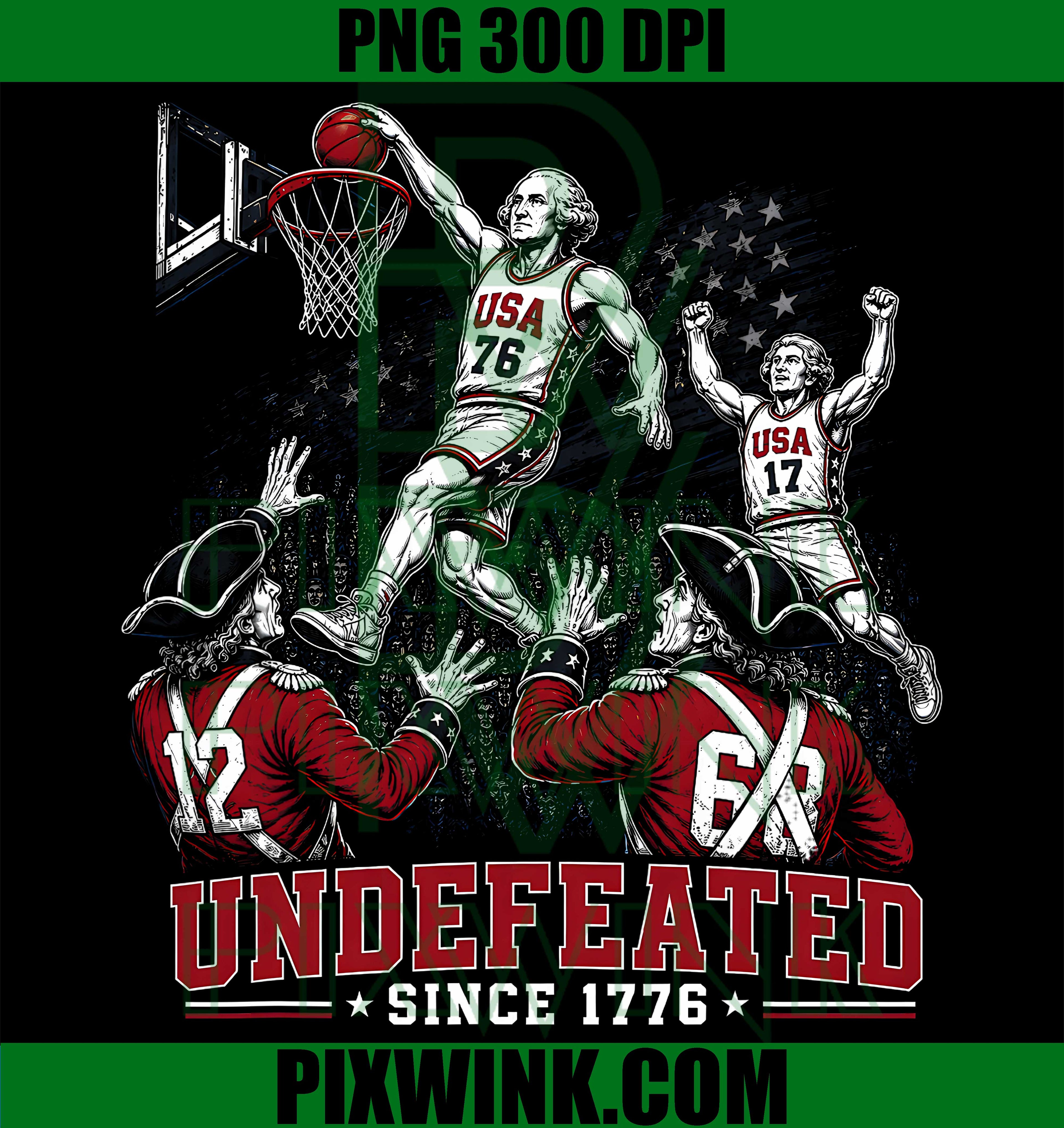 4th of July Basketball Undefeated PNG,Since 1776 250 Years PNG