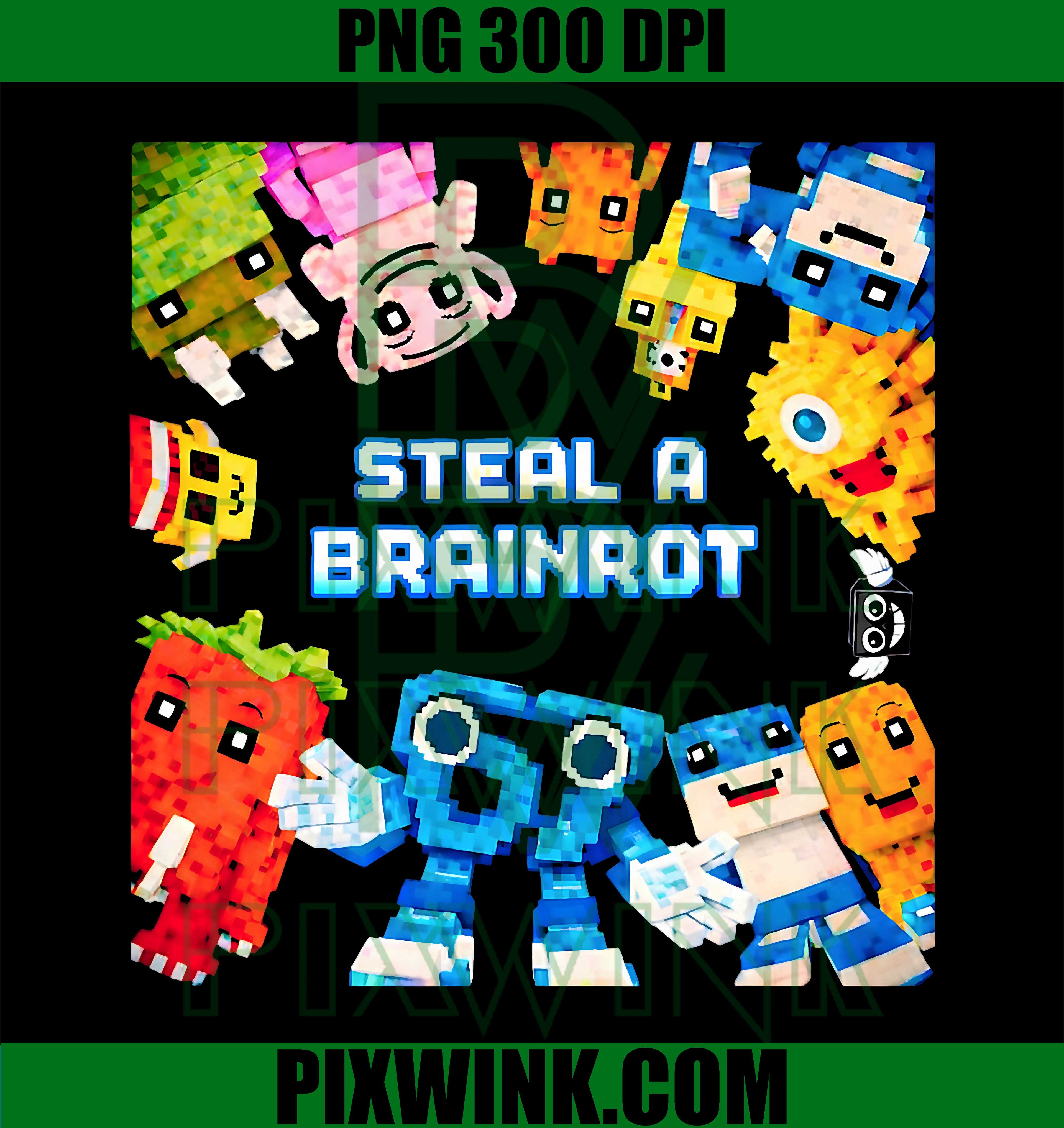 Steal A Brainrot PNG, Funny 67 Birthday Boy PNG, Kids Meme PNG