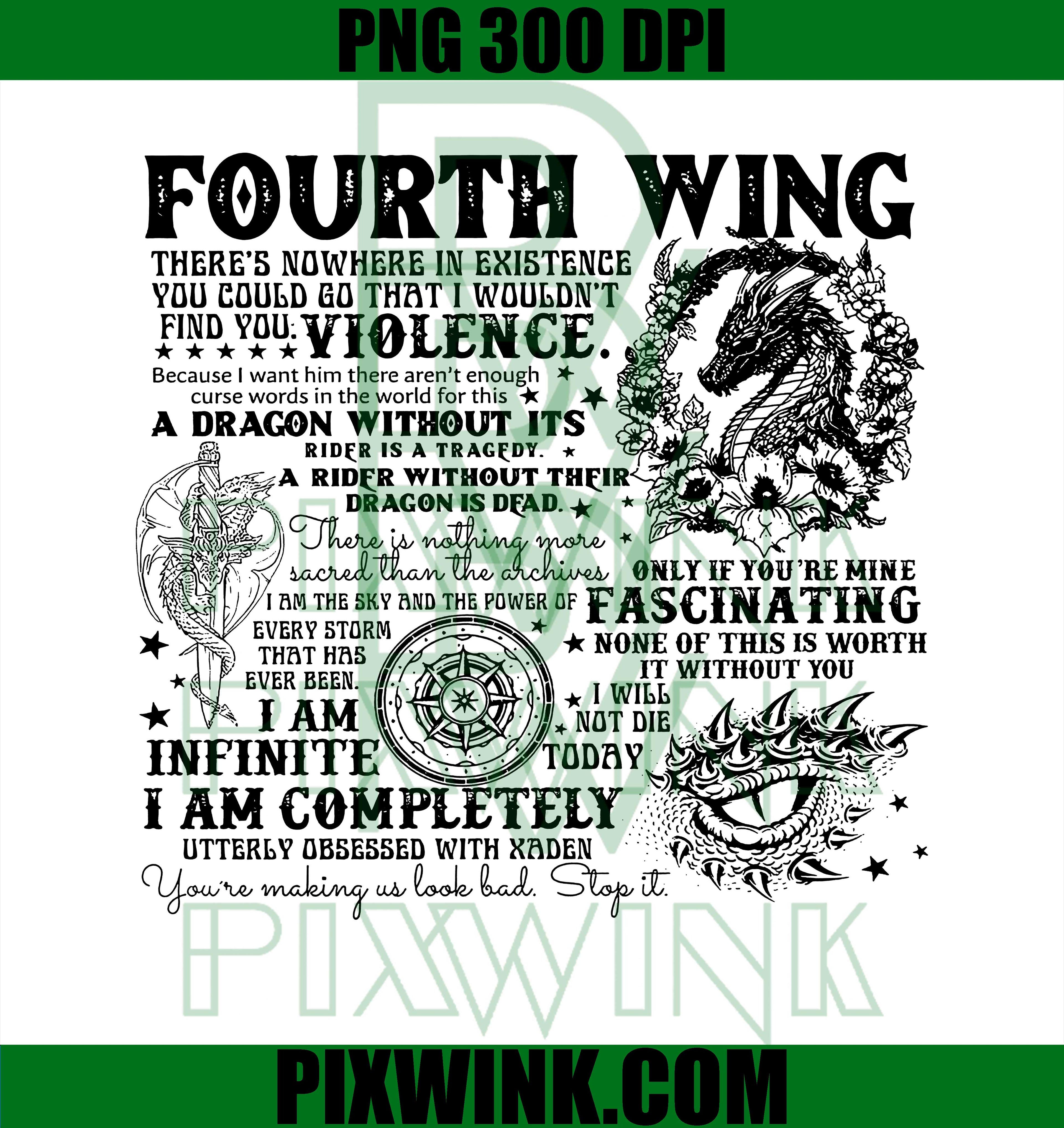 Basgiath War College PNG, Bookish PNG, Dragon Rider PNG, Fourth Wing PNG