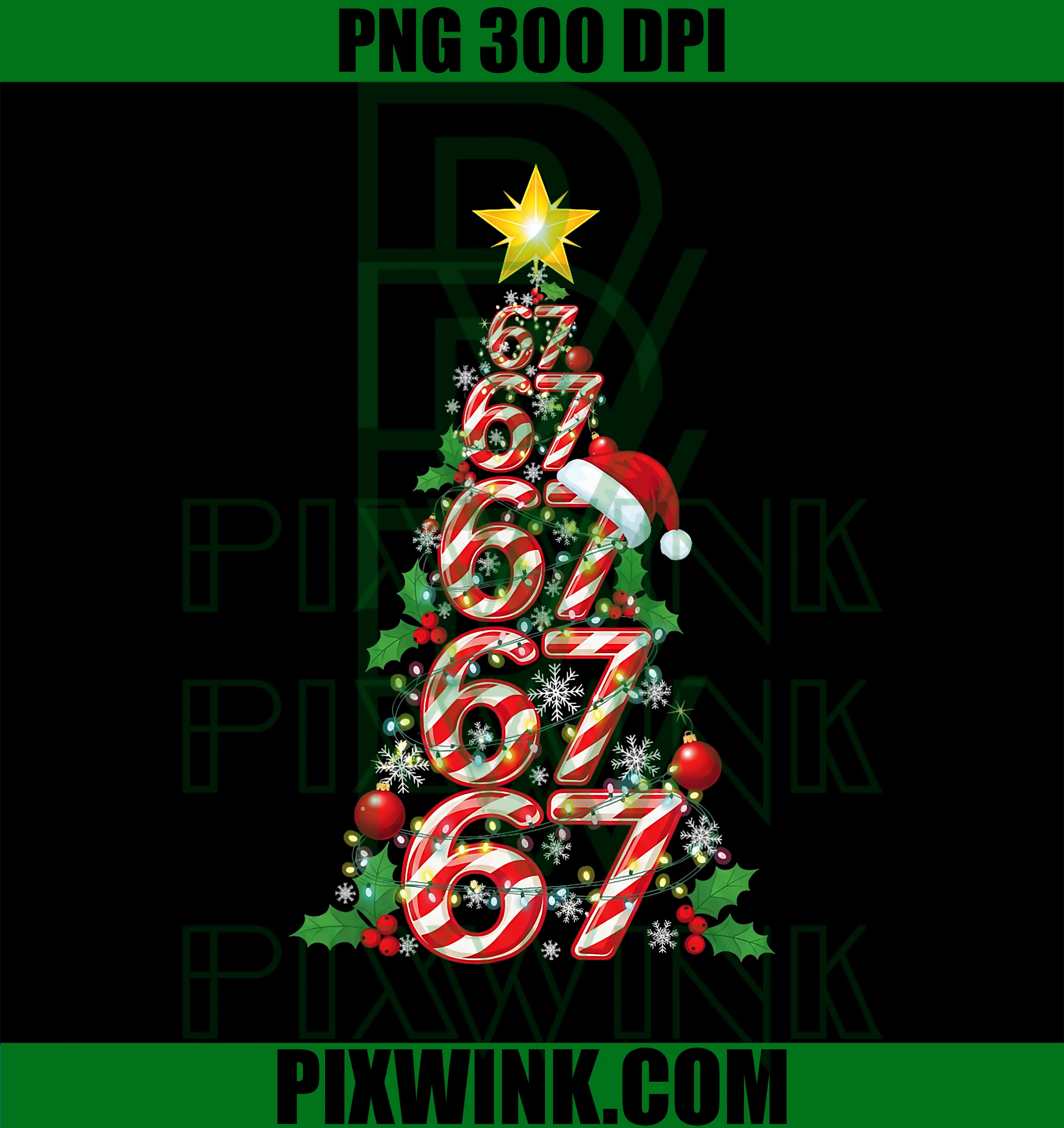 67 Christmas Tree Candy PNG
