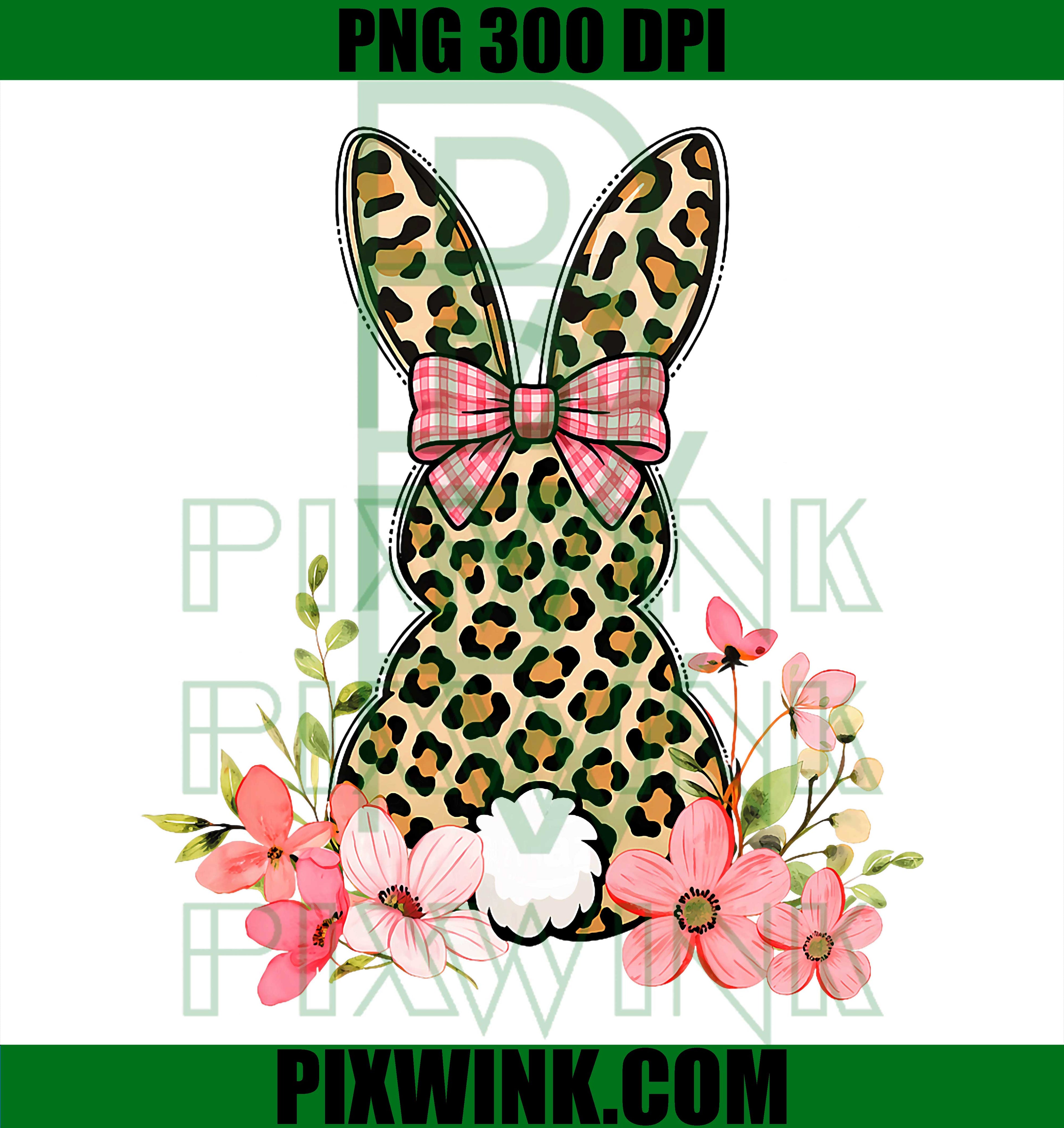 Women Easter Bunny Leopard PNG, Happy Easter Bunny Design PNG