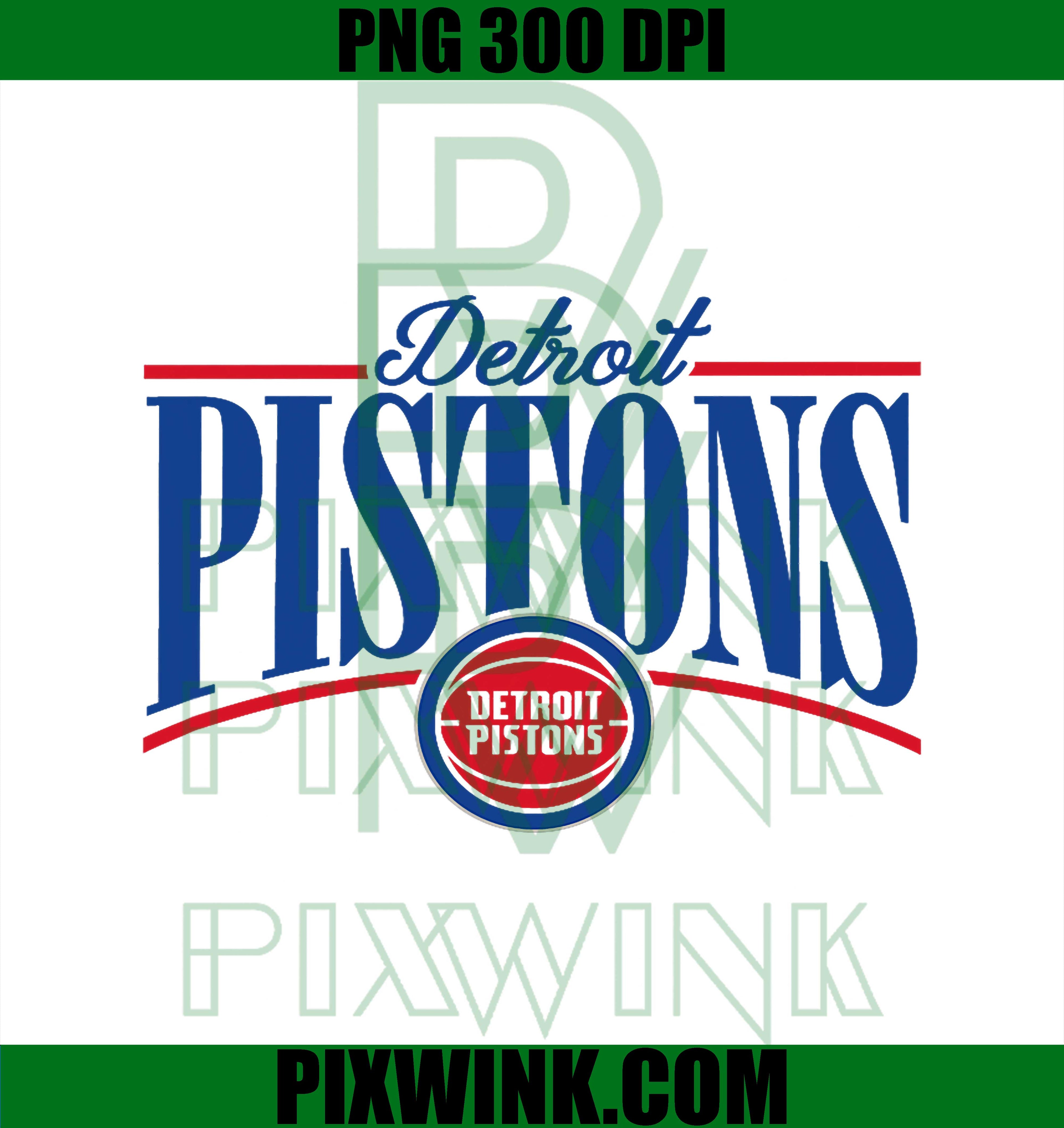 Detroit Pistons Logo PNG, NBA Pistons Arch PNG, Detroit Basketball PNG
