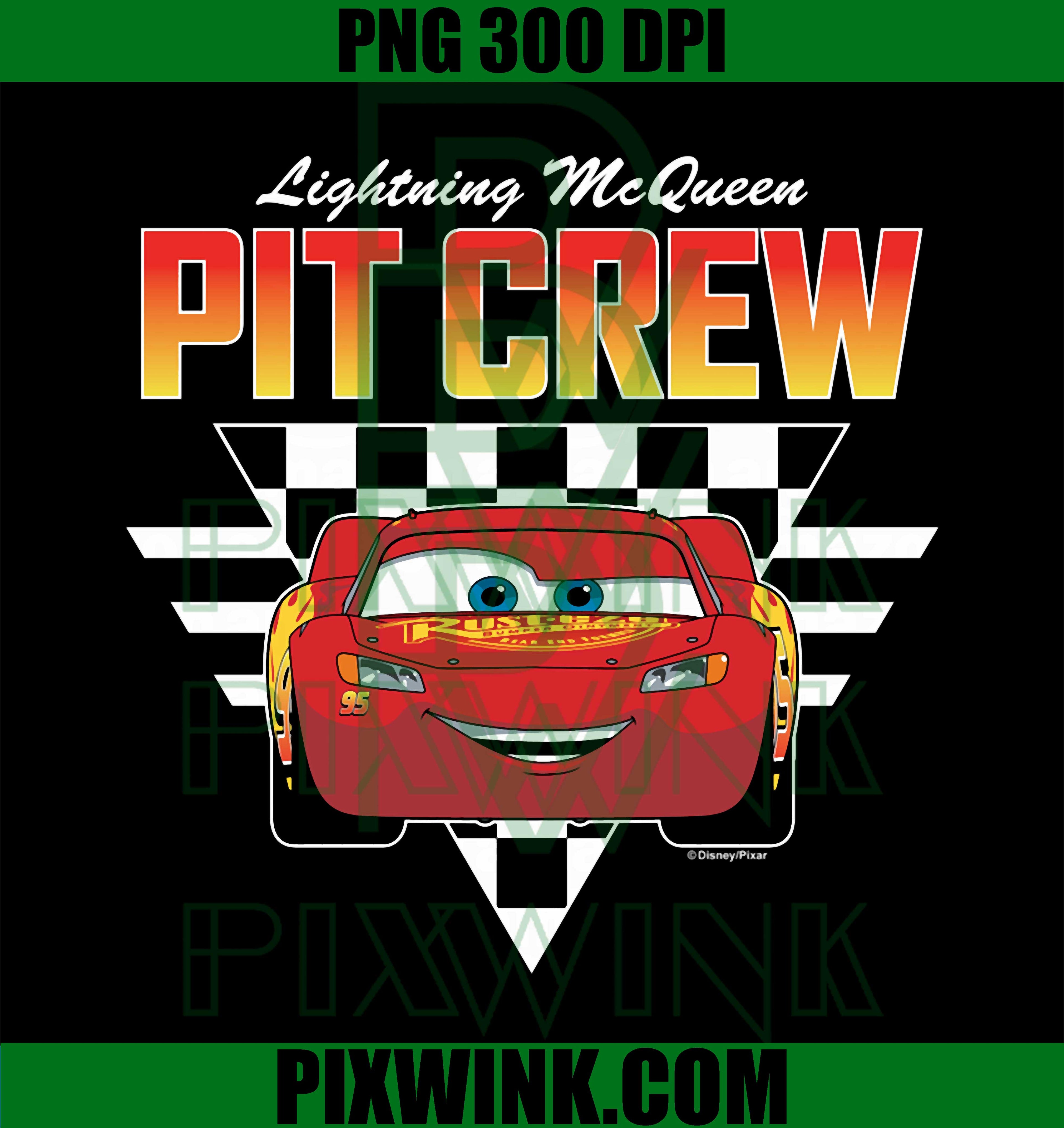 Cars Pit Crew PNG, Lightning McQueen PNG