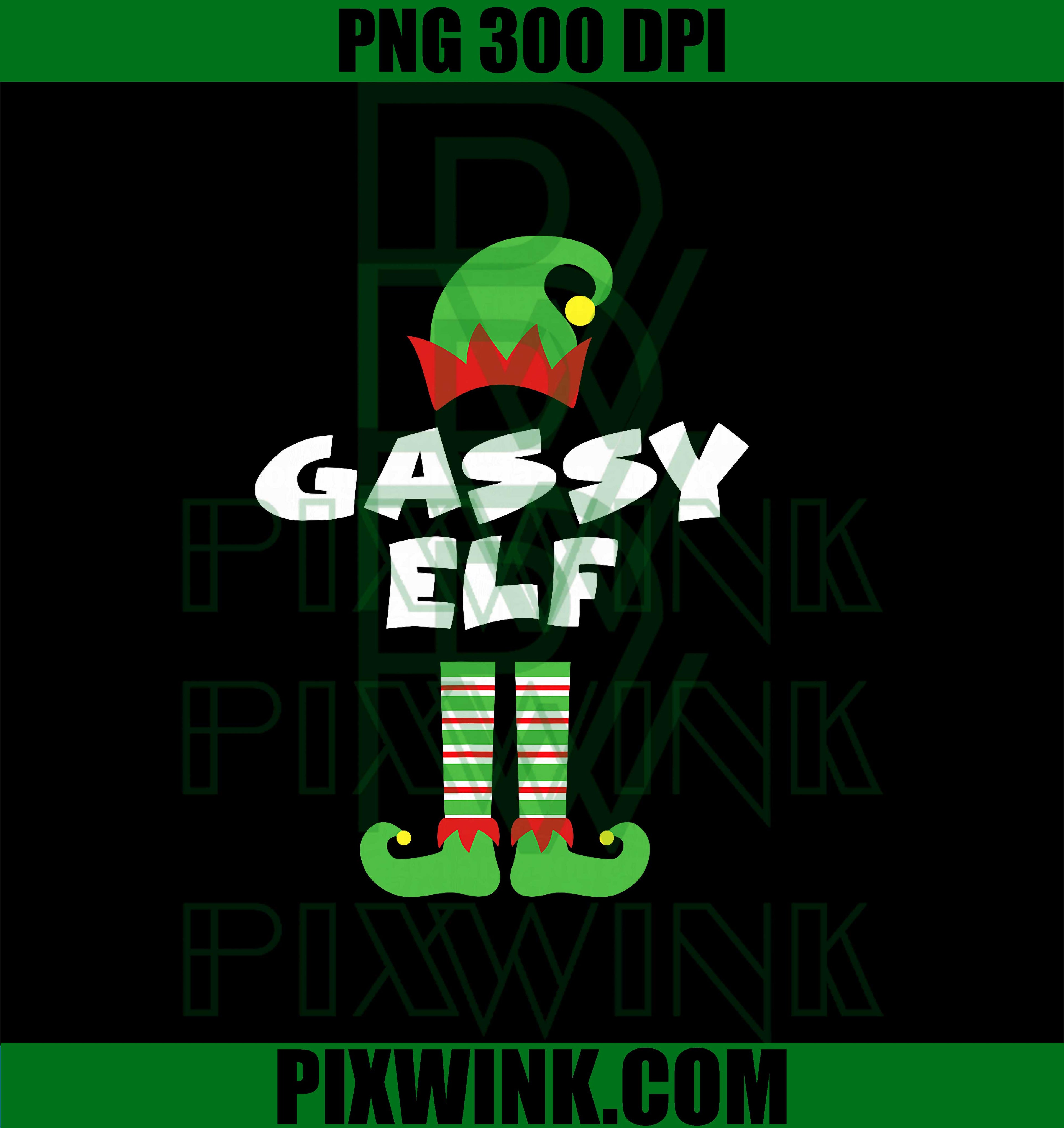 Funny Meme Elf Santa Christmas PNG, Gassy Elf Holiday Christmas PNG