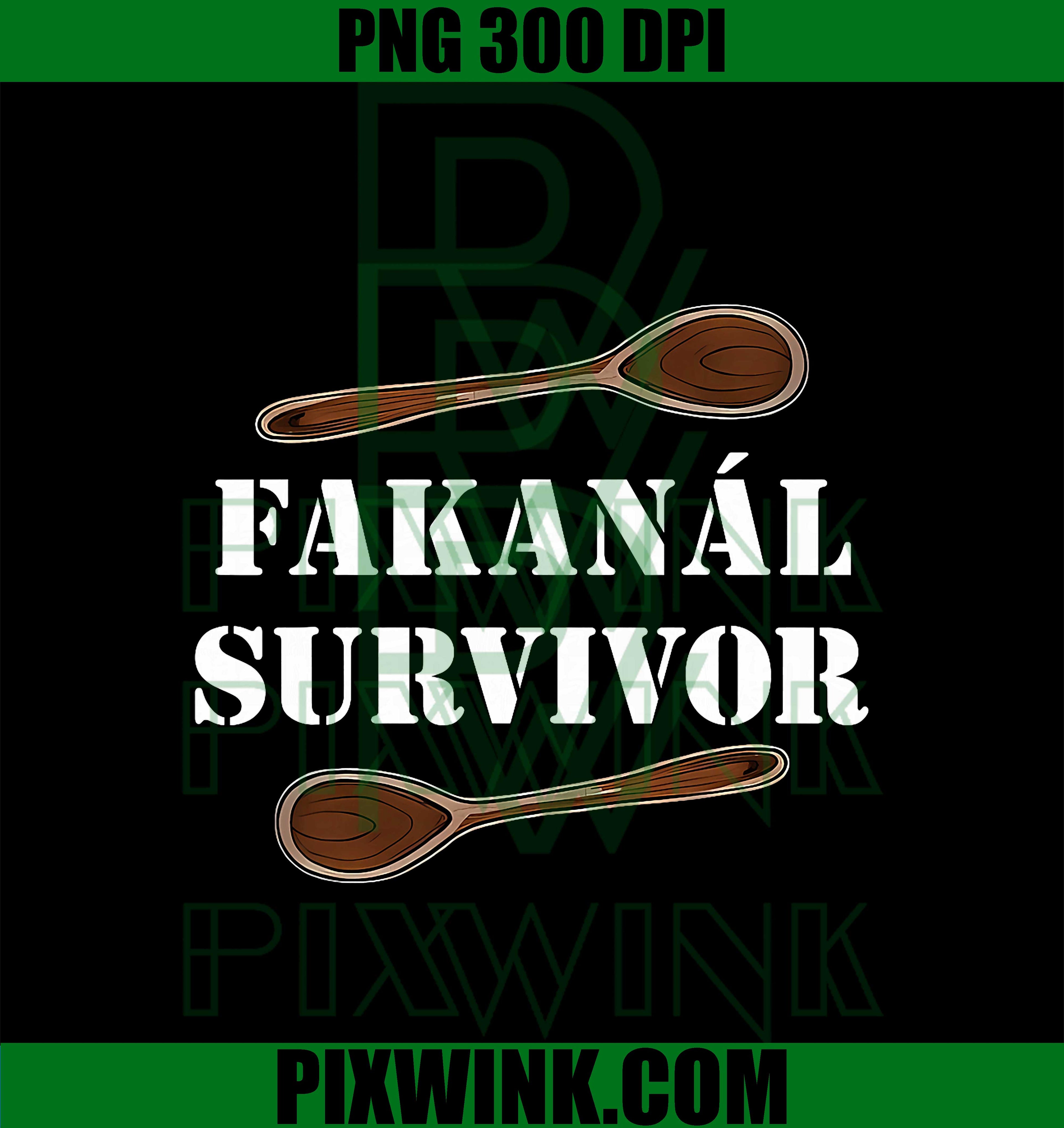 Fakanal Survivor - Funny Hungarian Wooden Spoon Heritage PNG