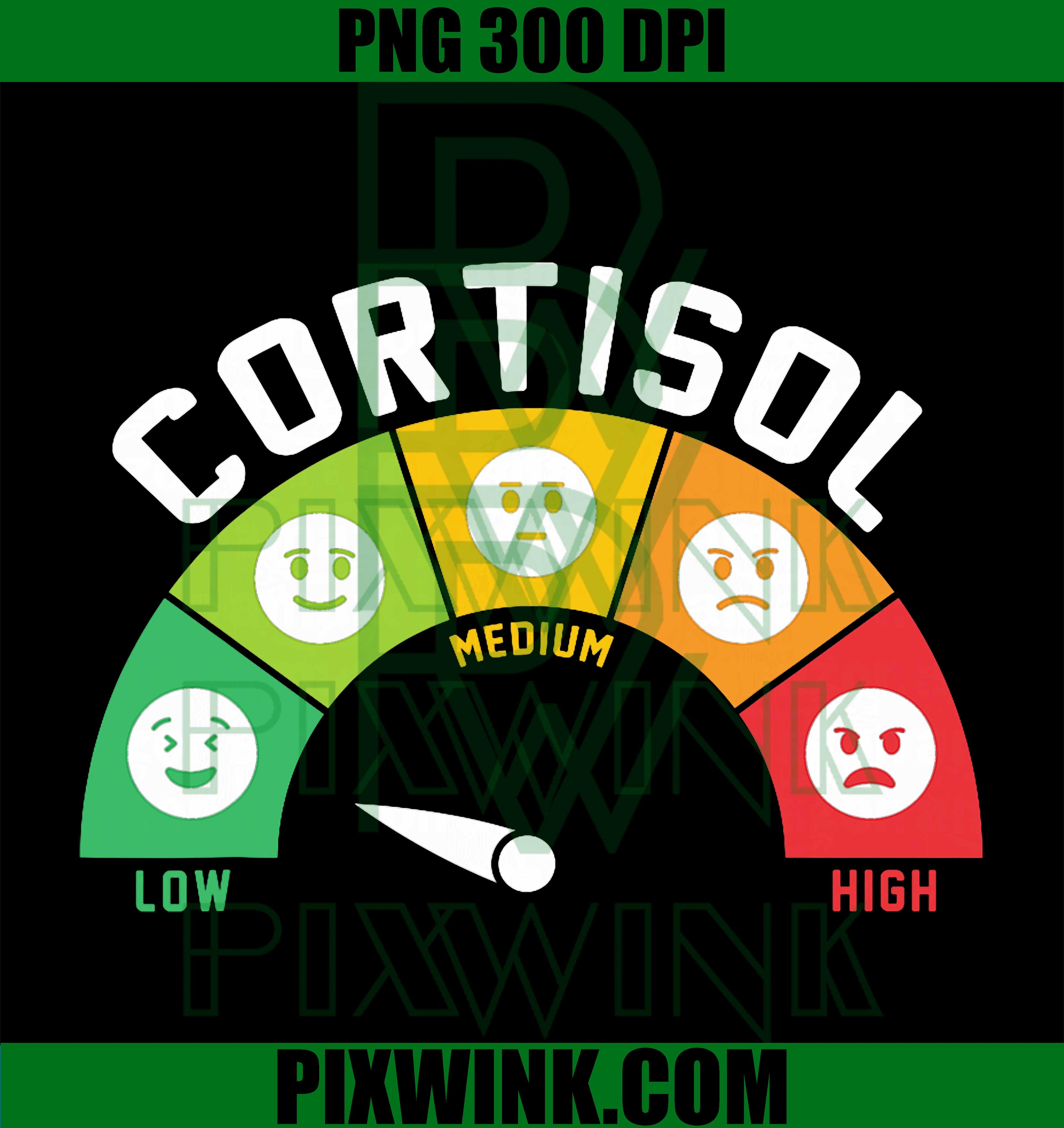 Low Cortisol Levels PNG, Stress Hormone PNG, Funny Science PNG