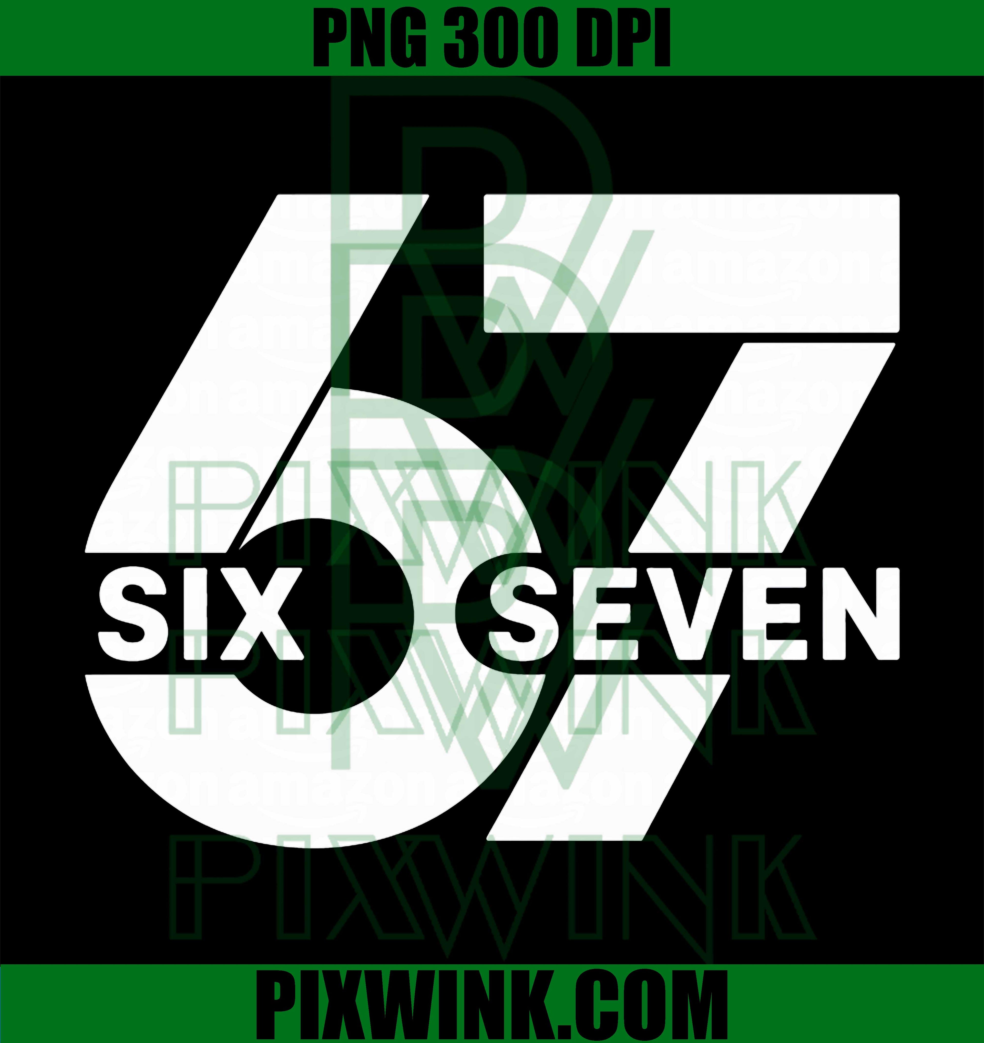 67 Six Seven Meme PNG, Trendy Meme Six Seven PNG