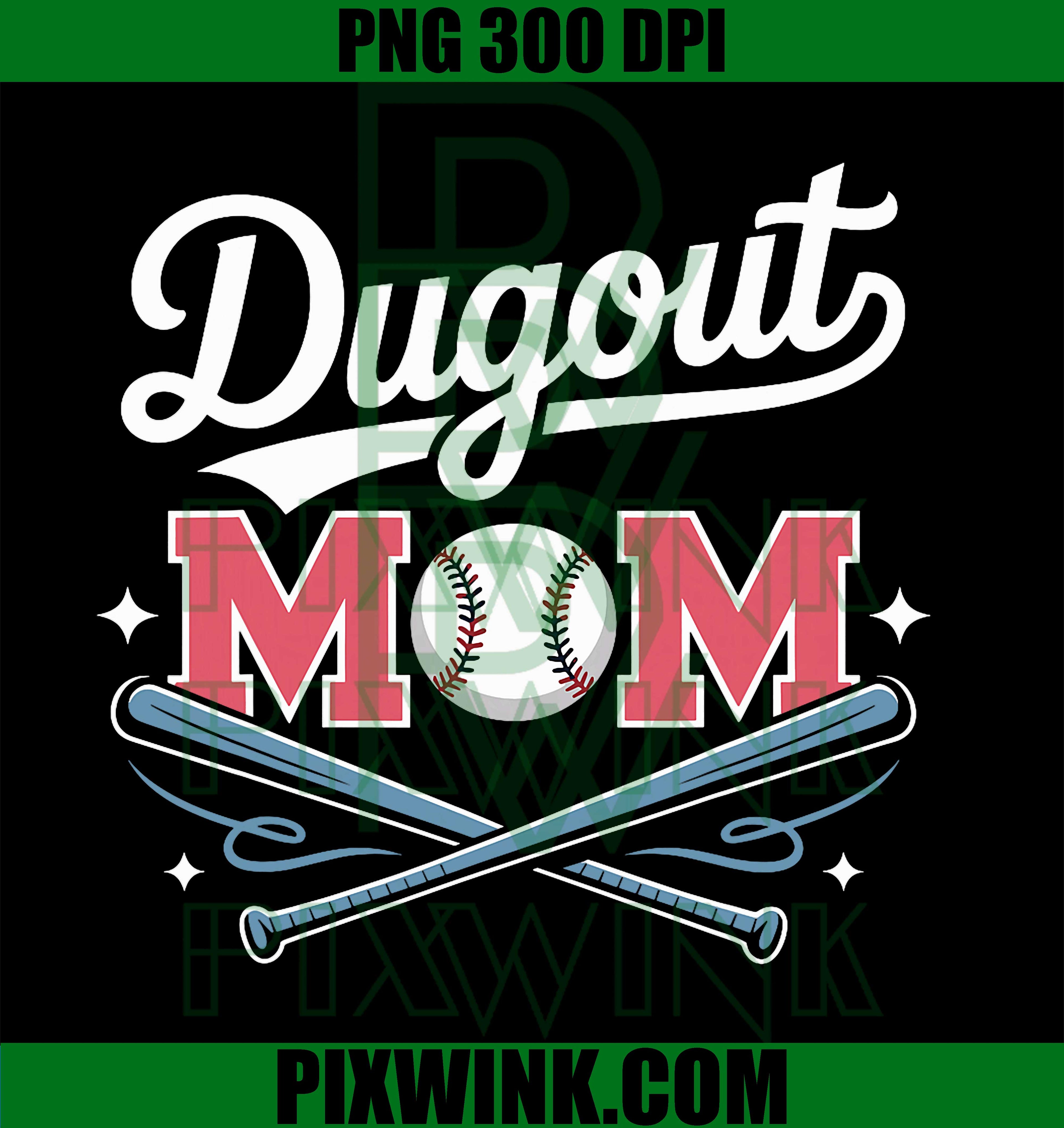 Dugout Mom PNG, Retro Sports Mom Aesthetic PNG