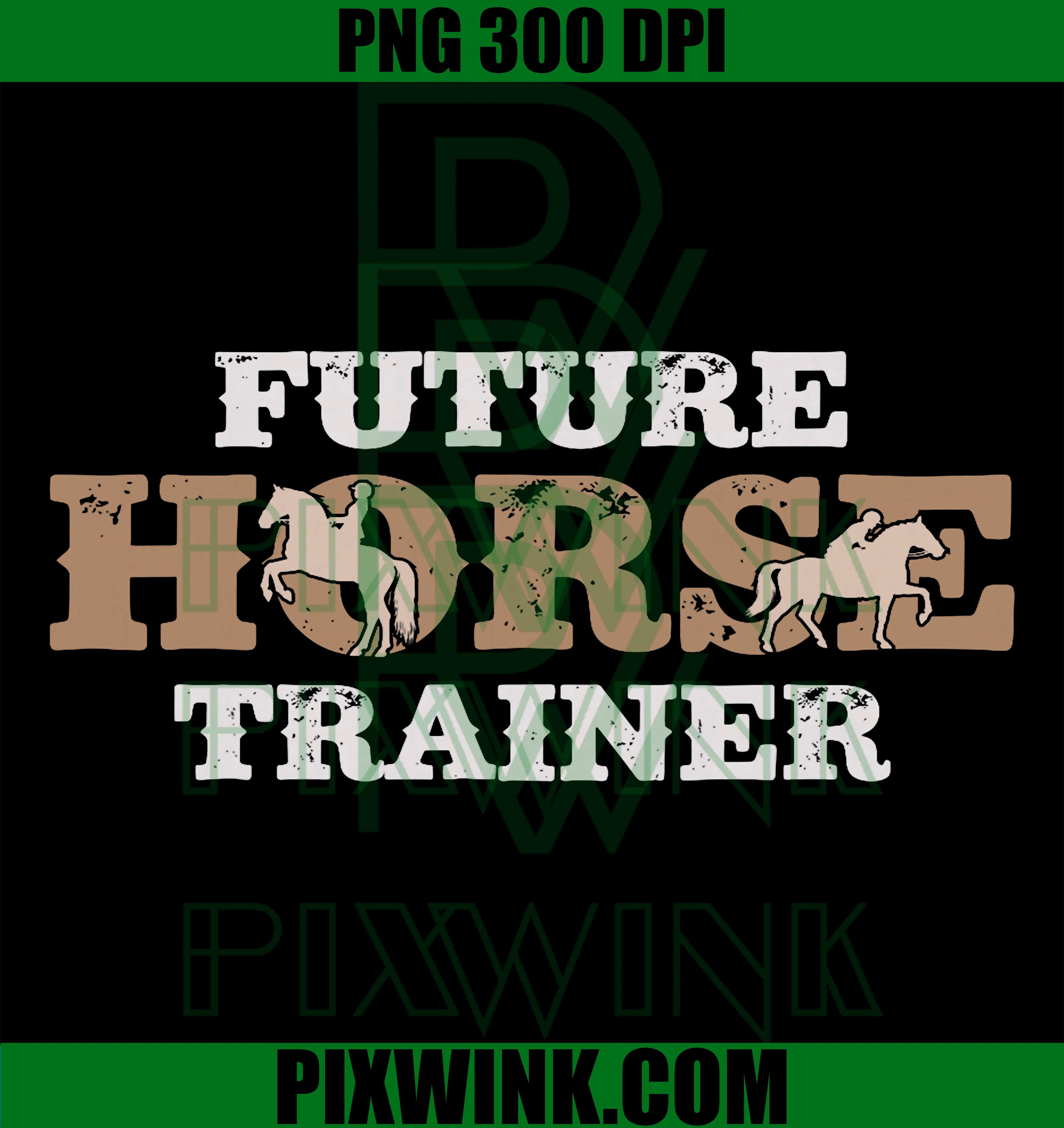 Funny Horse Trainer PNG, Horse Riding Silhouette PNG