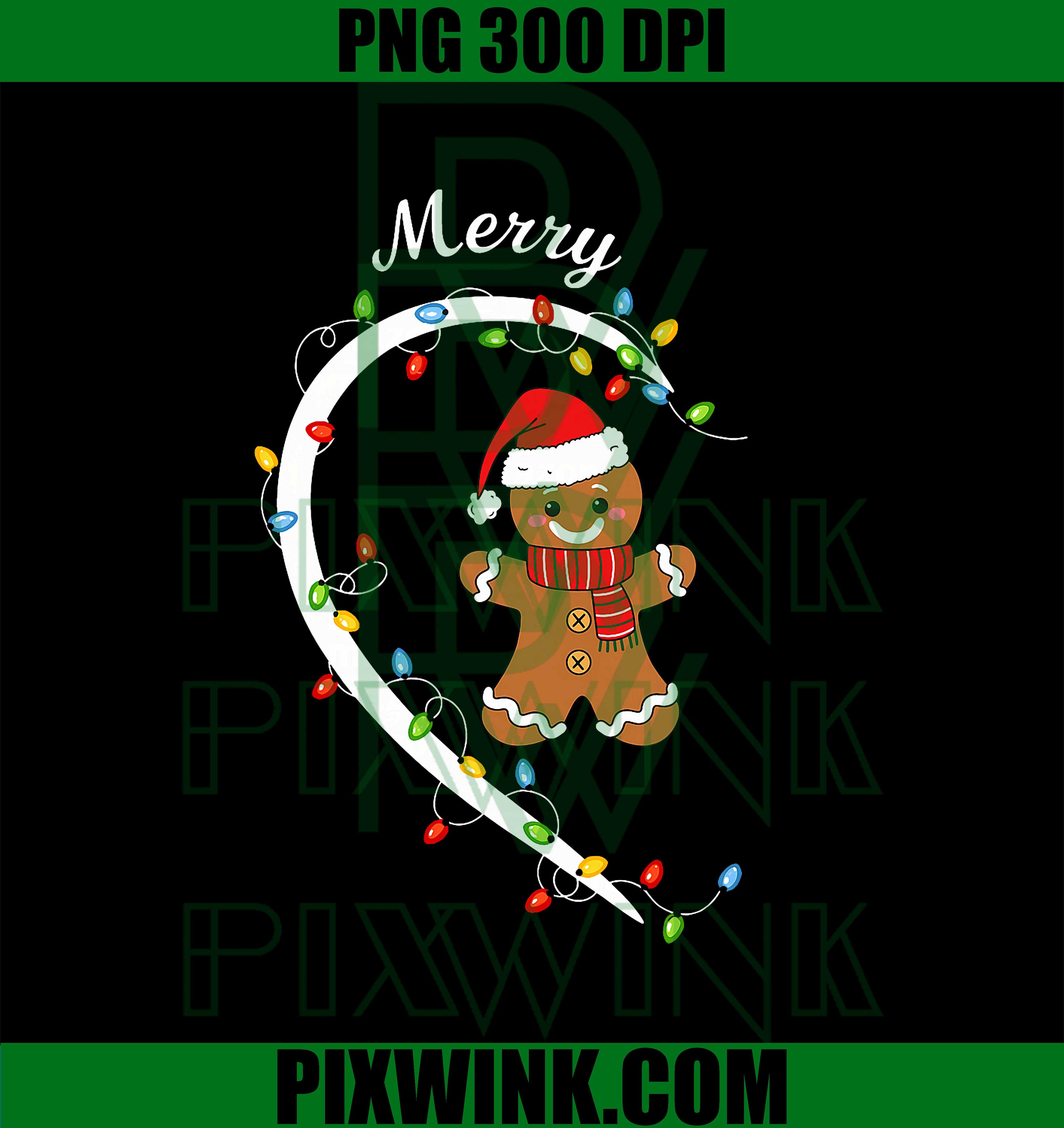 Merry Christmas Gingerbread, Couple Christmas Matching PNG
