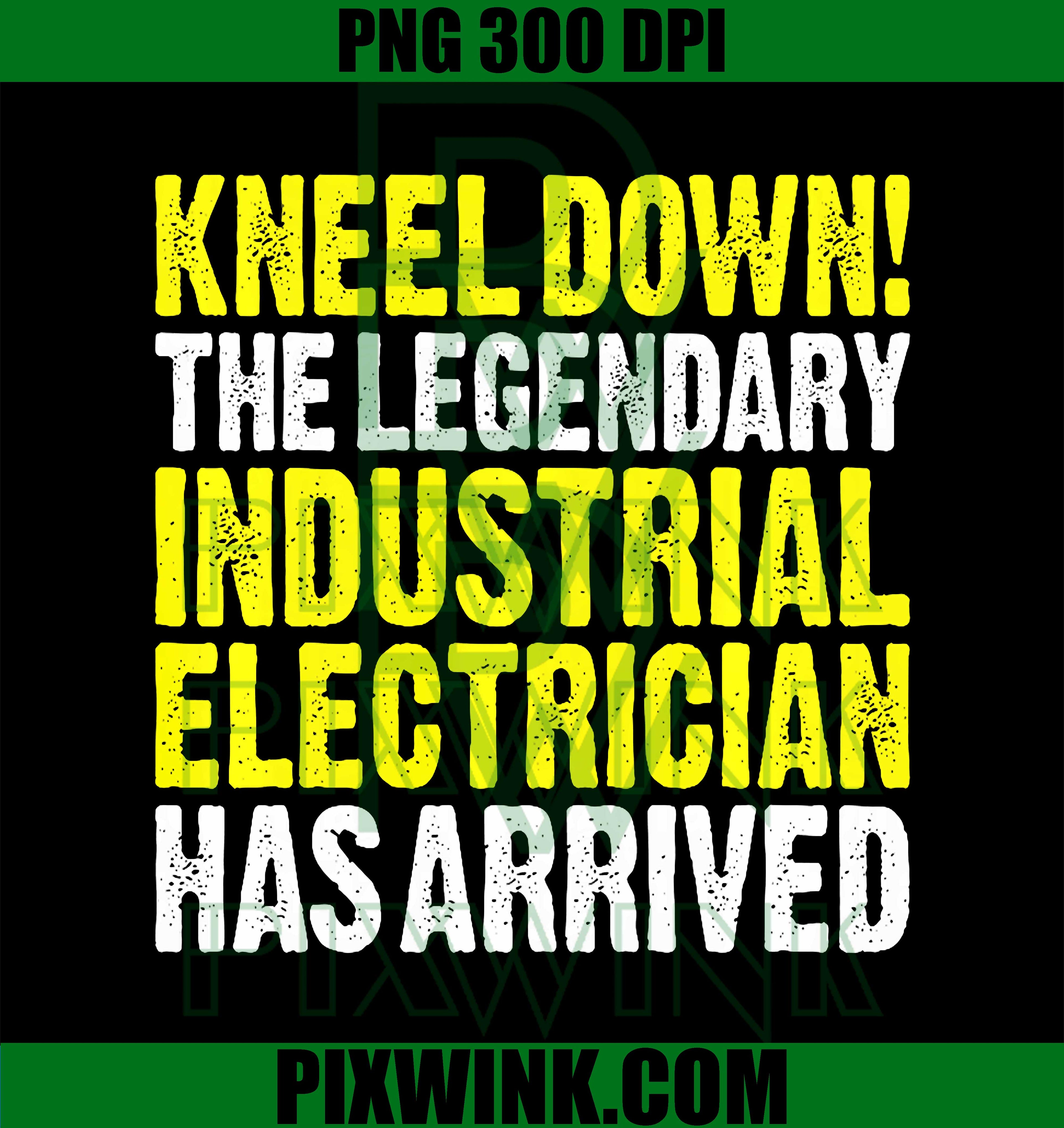 Industrial Electrician PNG, Kneel Down Electrician Humor PNG