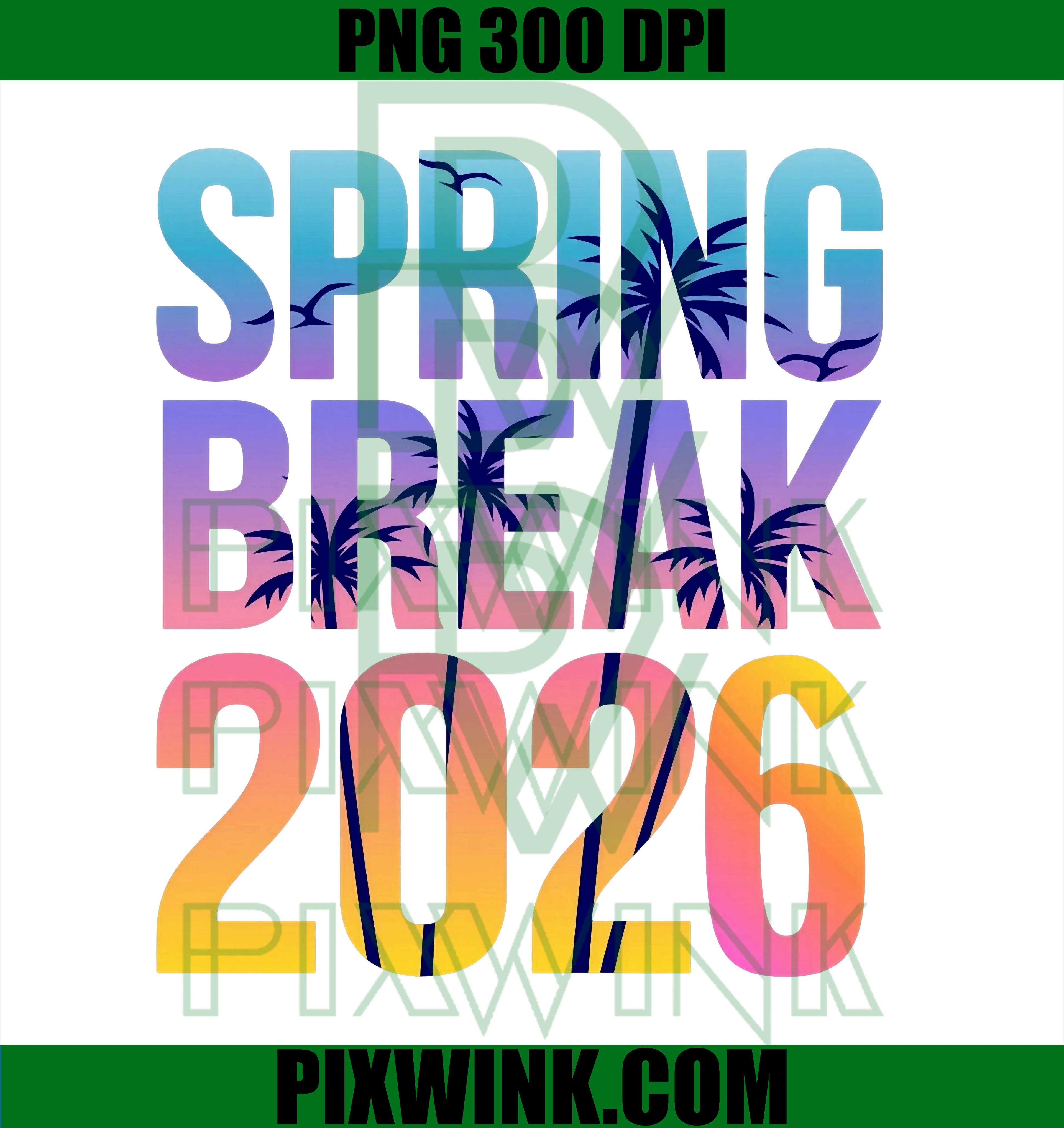 Tie Dye Spring Break PNG, Cruise Crew 2026 PNG, Summer Vacation Family PNG