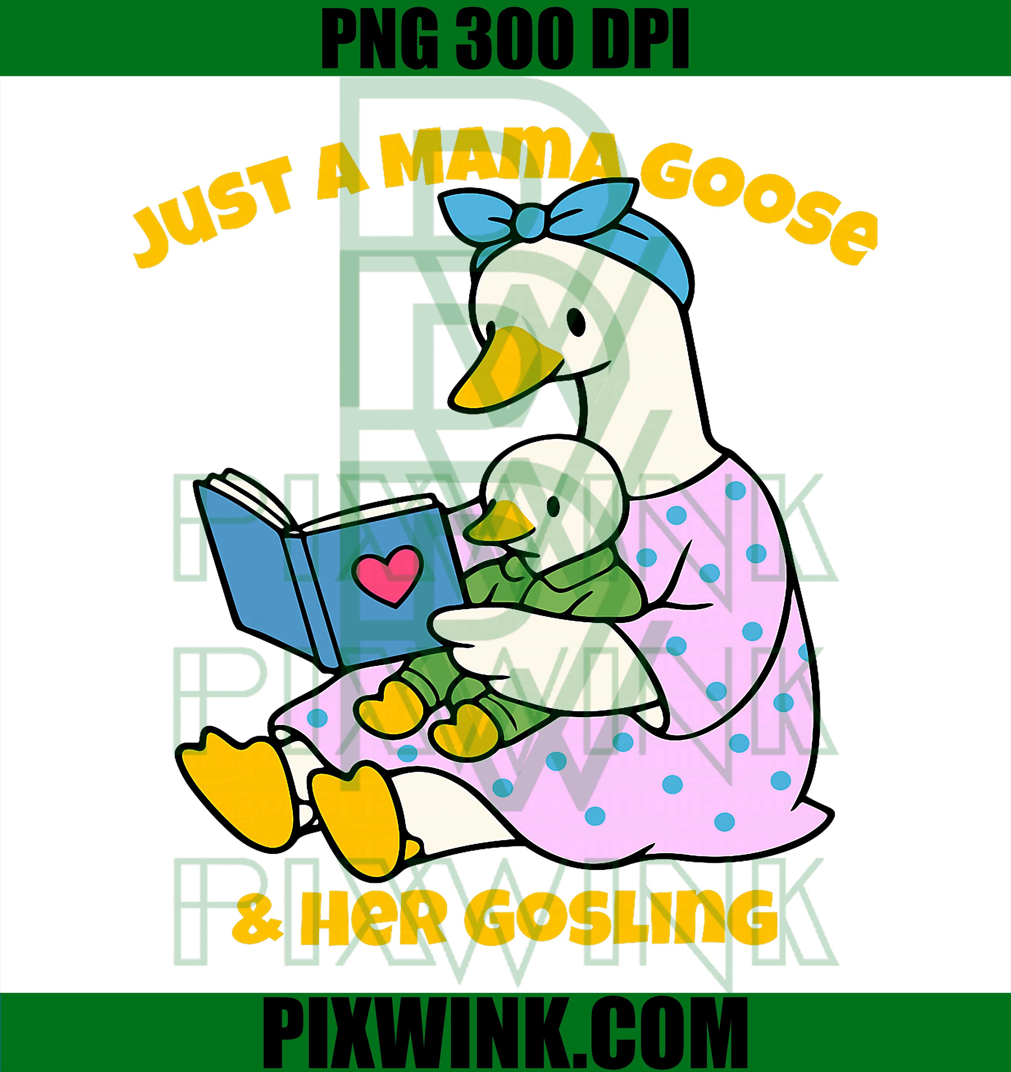 Funny Goose Mom PNG, Mother’s Day Goose Design PNG