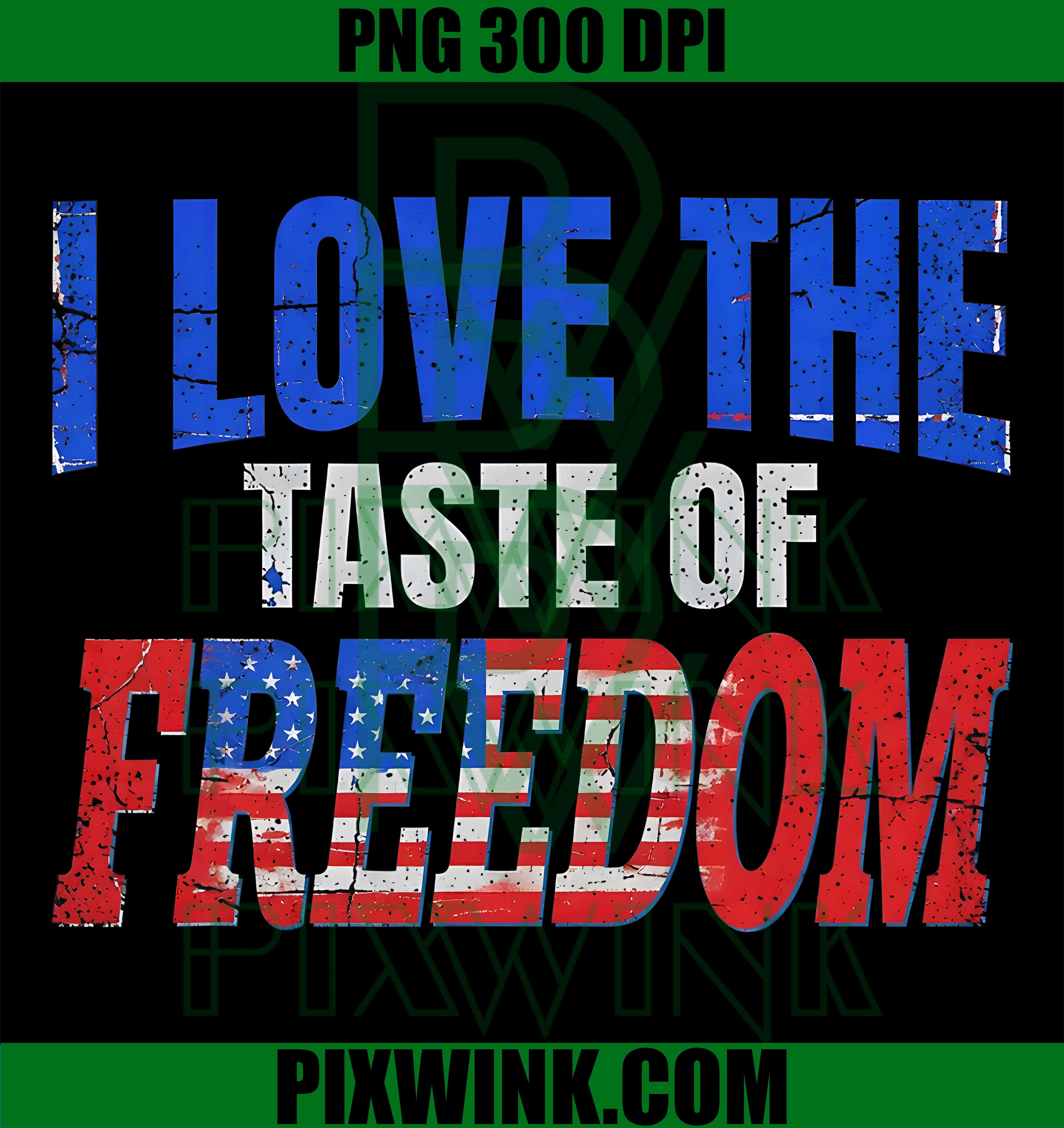 Taste of Freedom Couples PNG, 4th of July Matching Patriotic PNG
