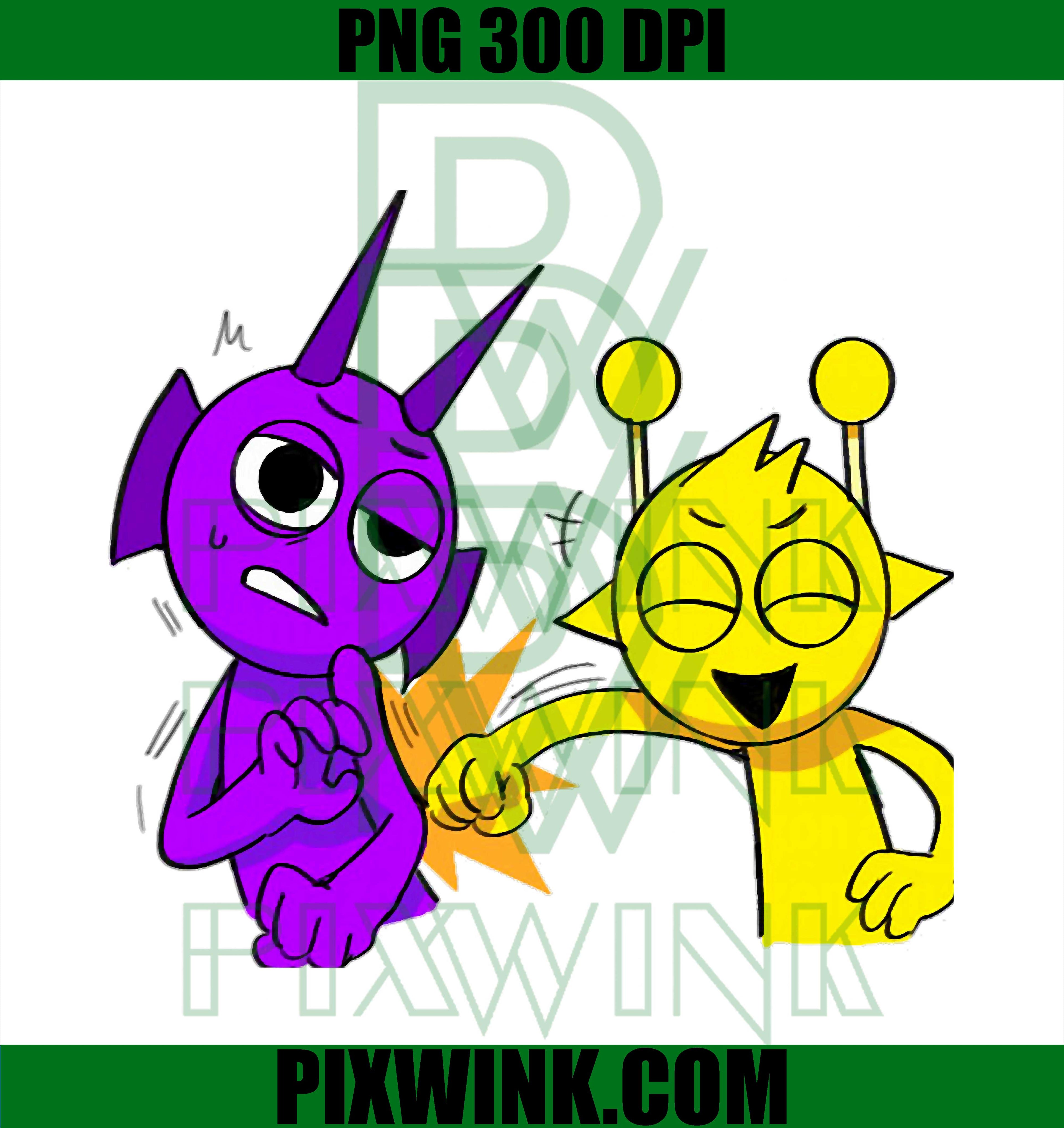 Durple X Simon Sprunky Pal PNG, Oren Funbot Wenda PNG