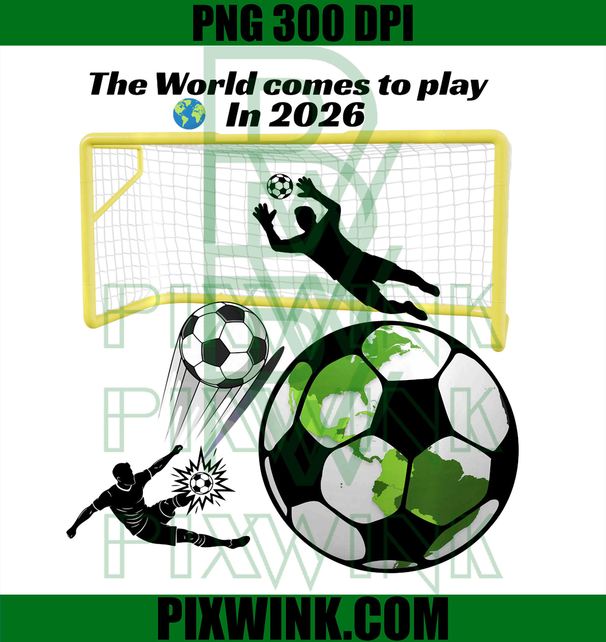 Soccer Football Futbol The World Comes to Play in 2026 Sport PNG Design