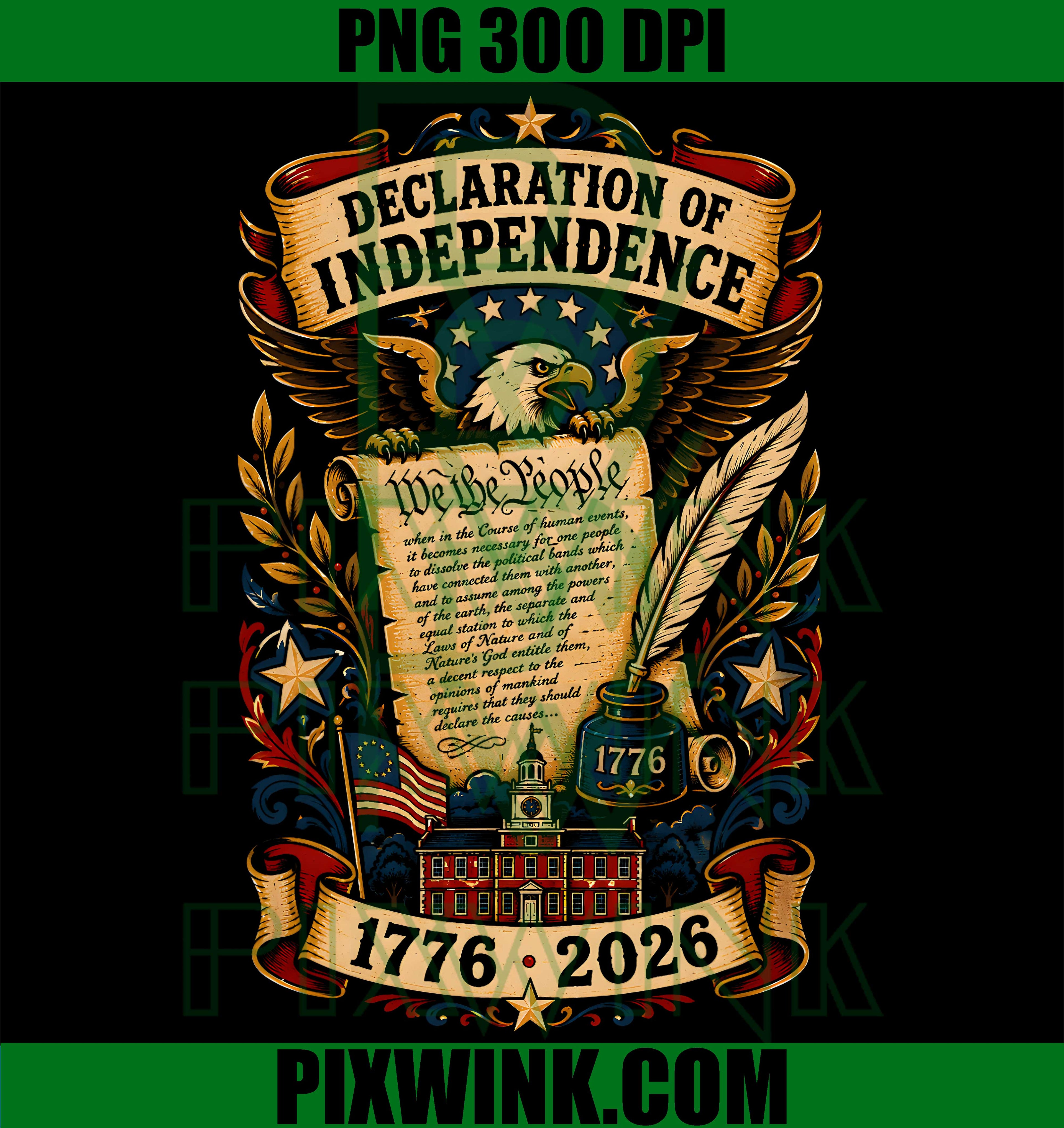 1776 Founding Fathers PNG, Declaration of Independence PNG, USA 250th PNG