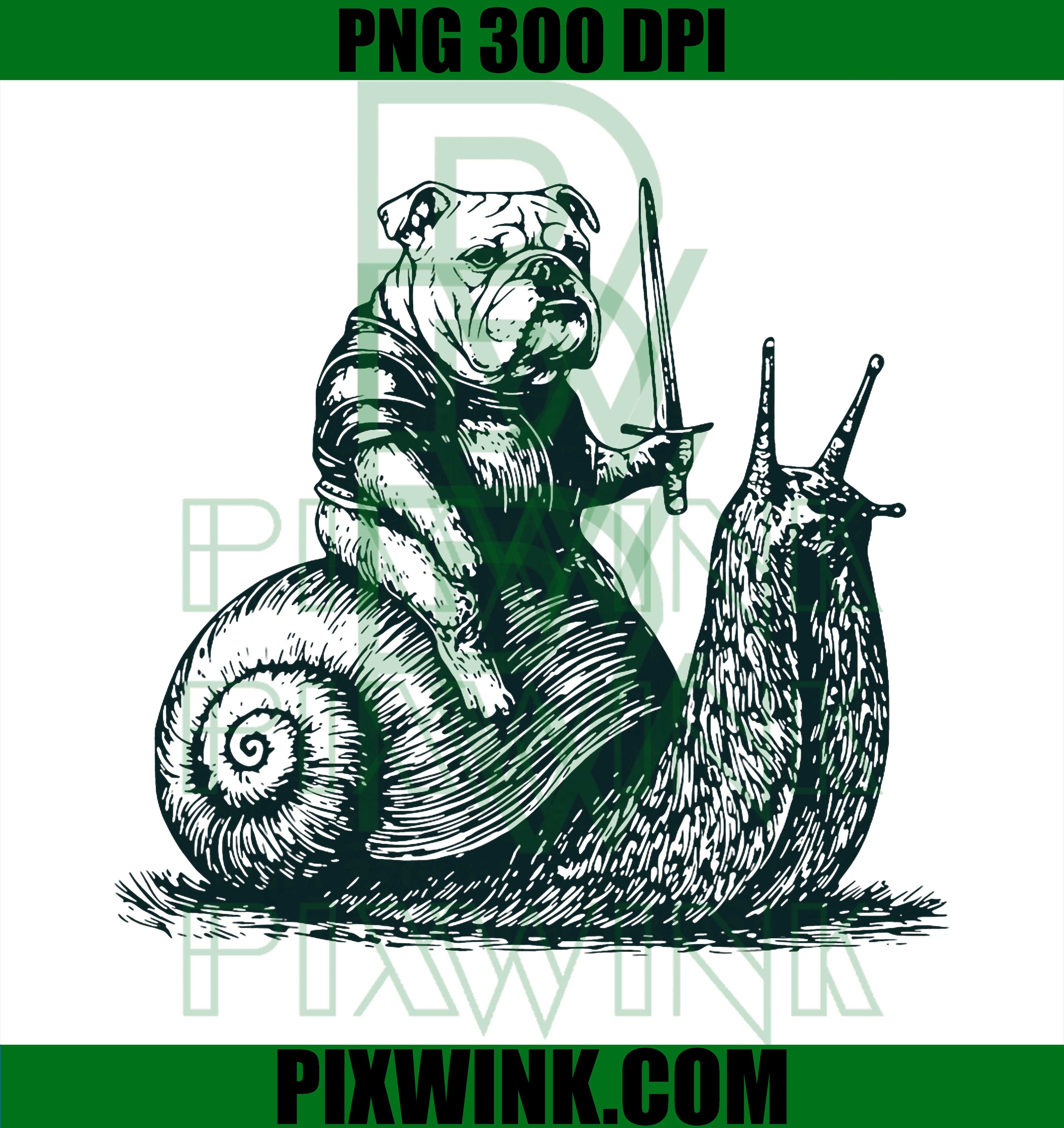 Medieval Bulldog Knight PNG, Funny Dog Snail Meme Retro PNG