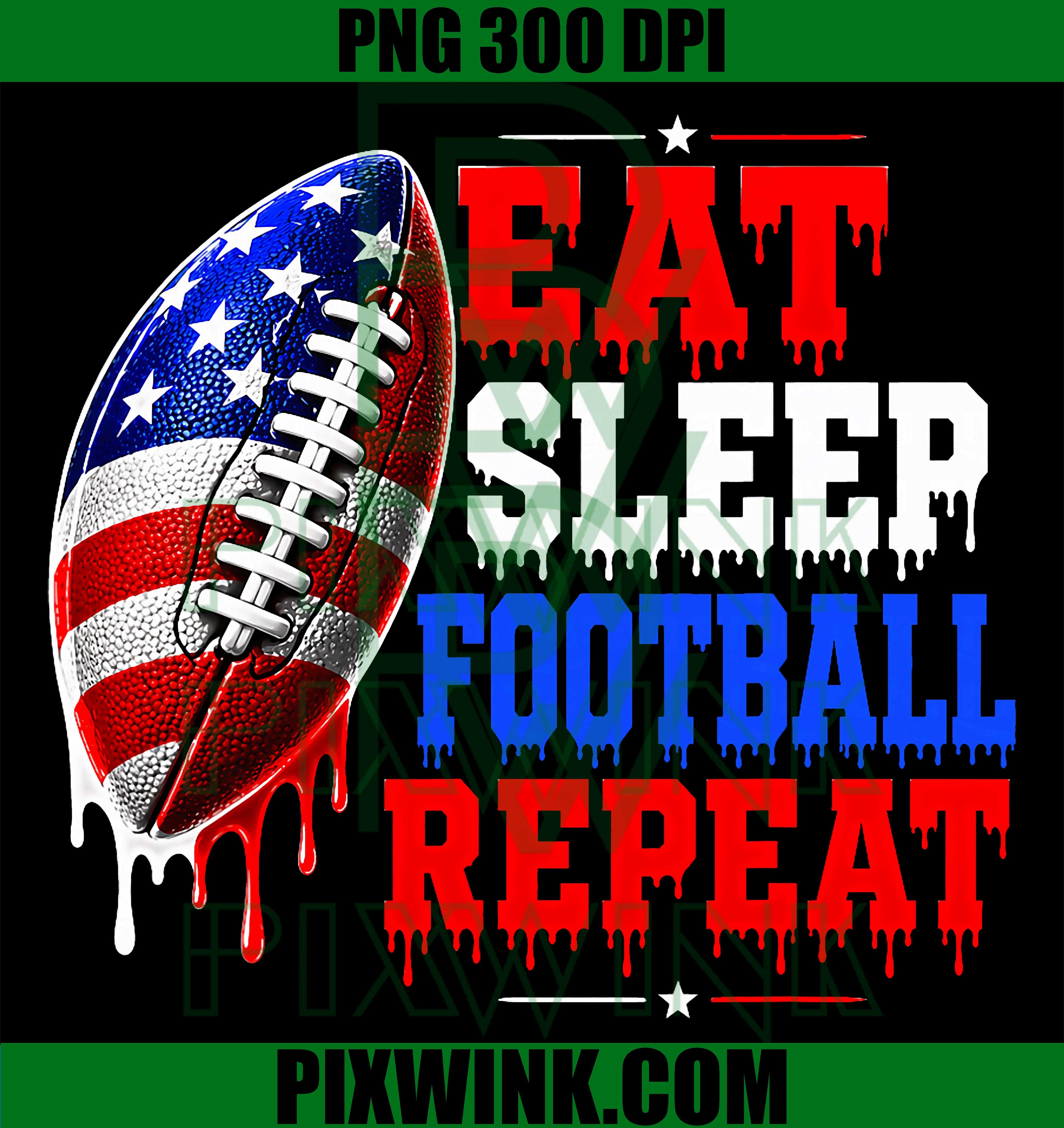 American Football Drip PNG, USA Flag Patriotic Football PNG