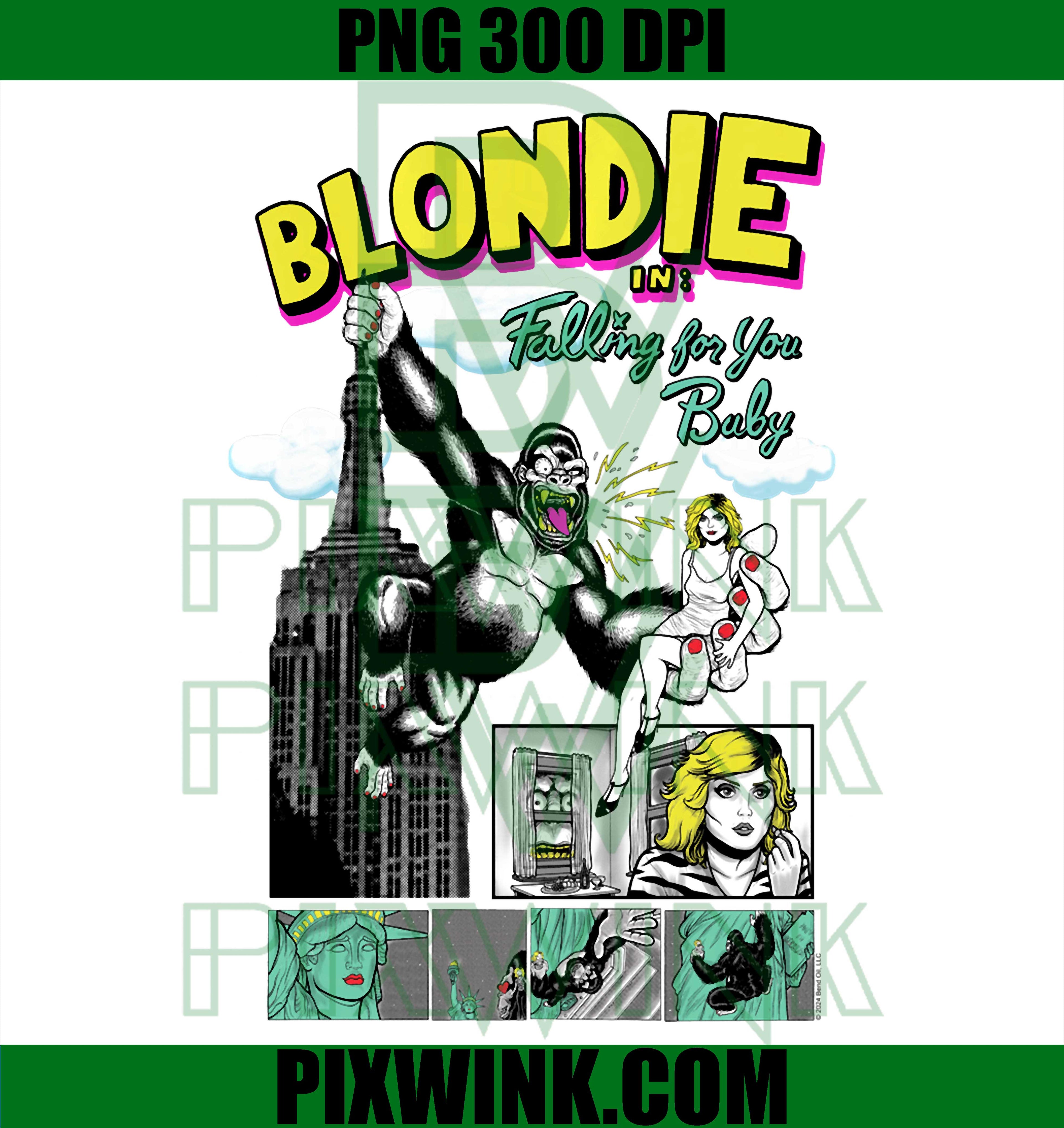 Blondie Retro Ape PNG, Vintage Band Comic PNG