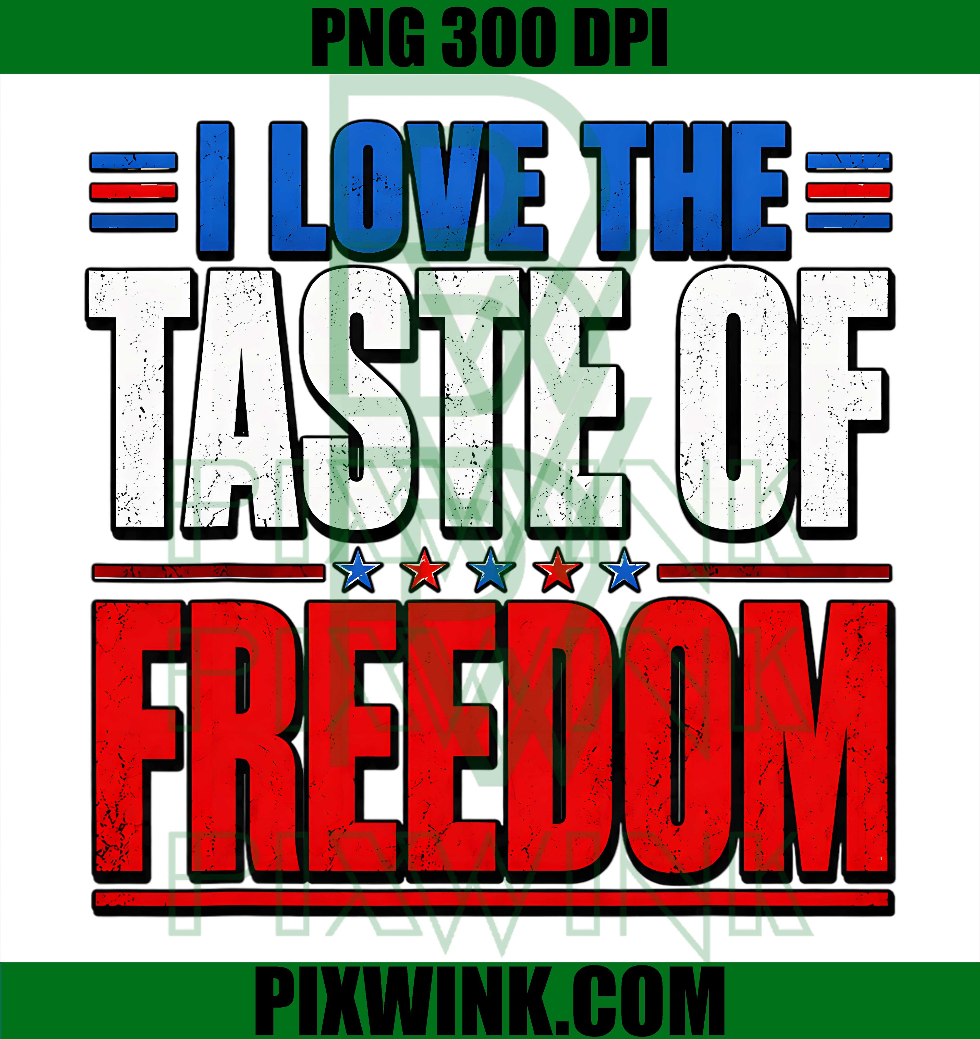 Taste of Freedom Couple Patriotic PNG, Fourth of July Matching Love PNG