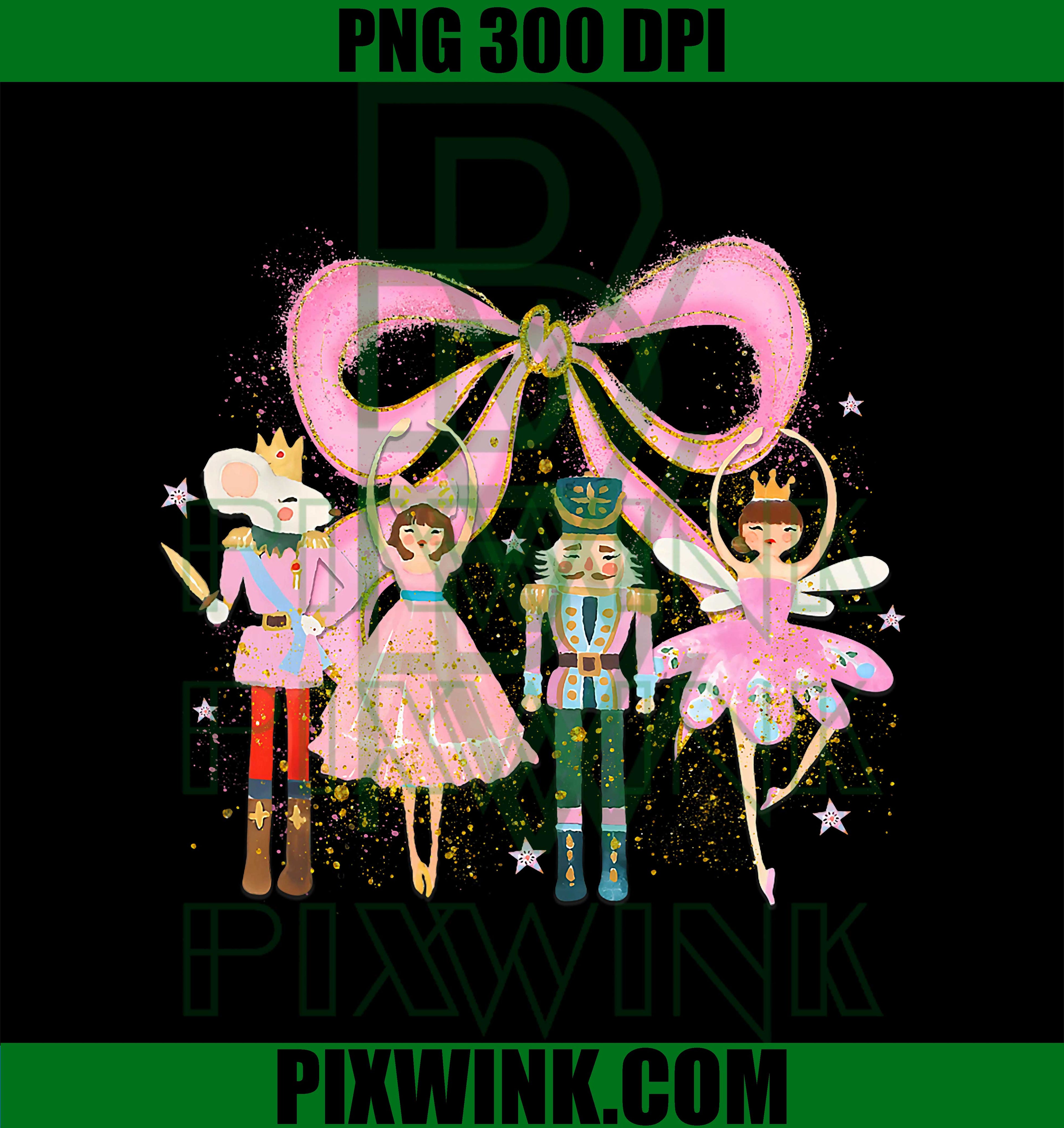 Coquette Bow Nutcracker Merry Christmas Xmas PNG