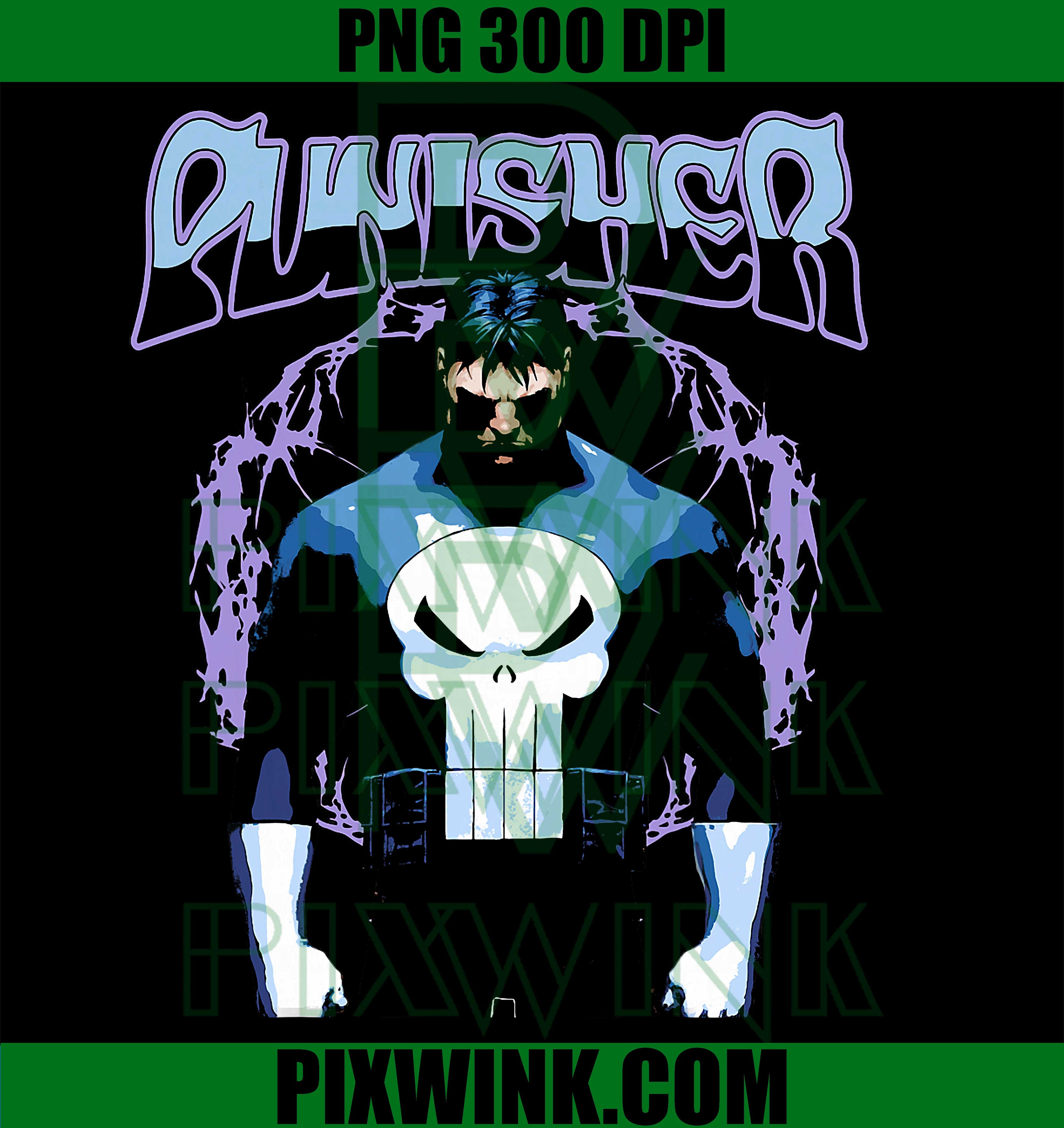 Skull Vigilante PNG, Dark Antihero Skull PNG, Distressed Skull PNG