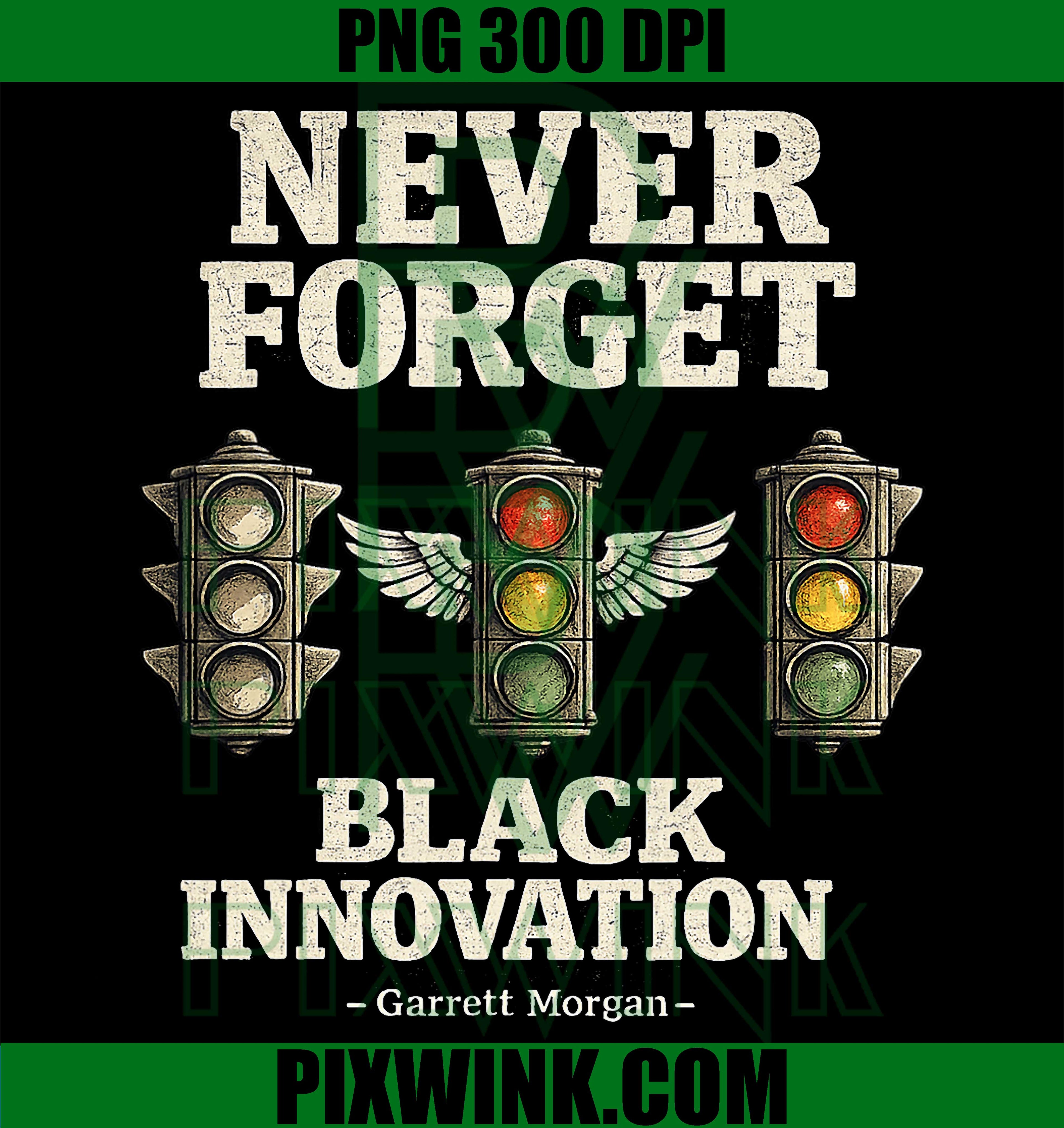 Never Forget Black Innovation PNG, Traffic Signal Black History Graphic PNG