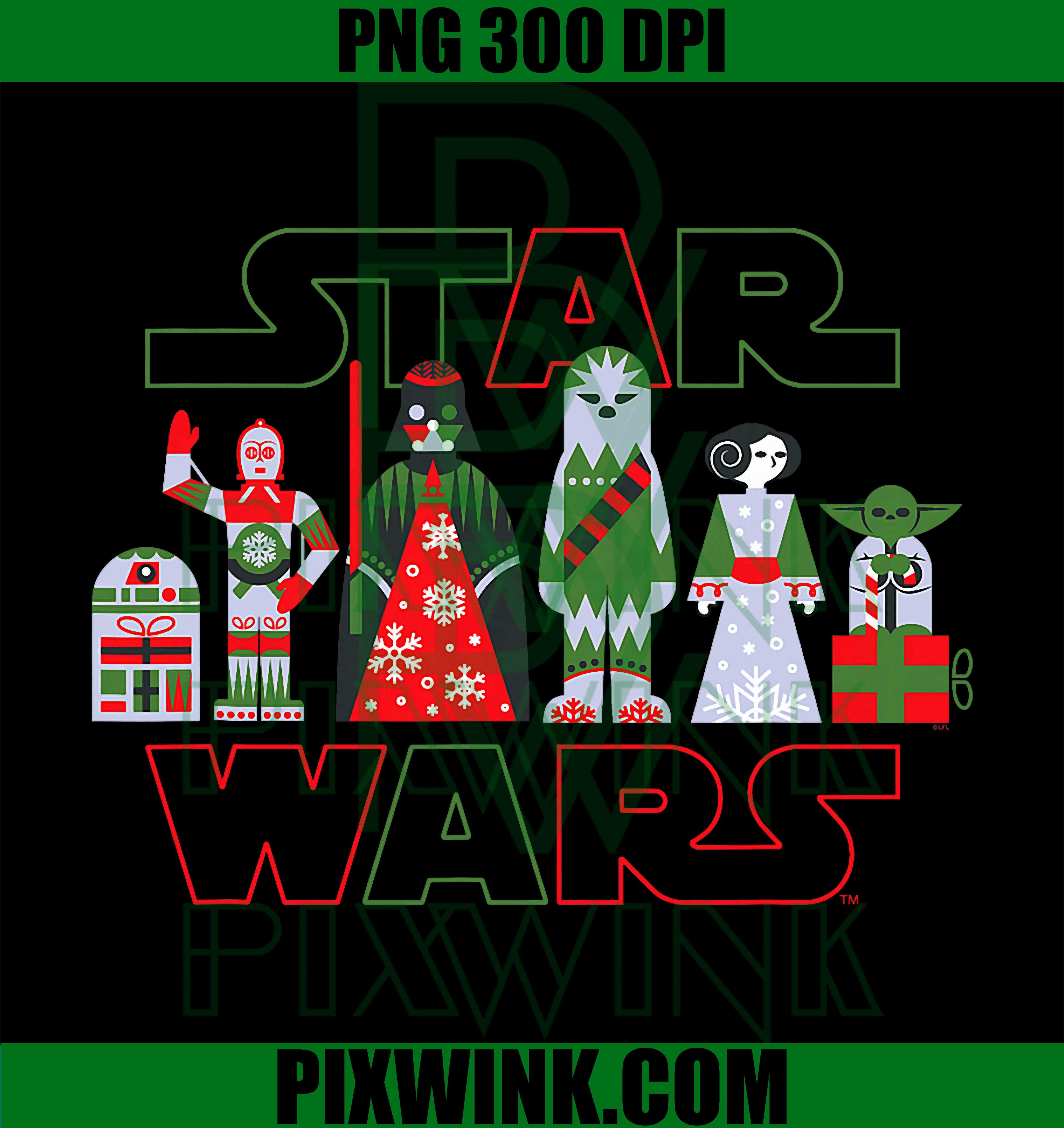 Star Wars Holiday Galactically Festive Christmas Logo PNG