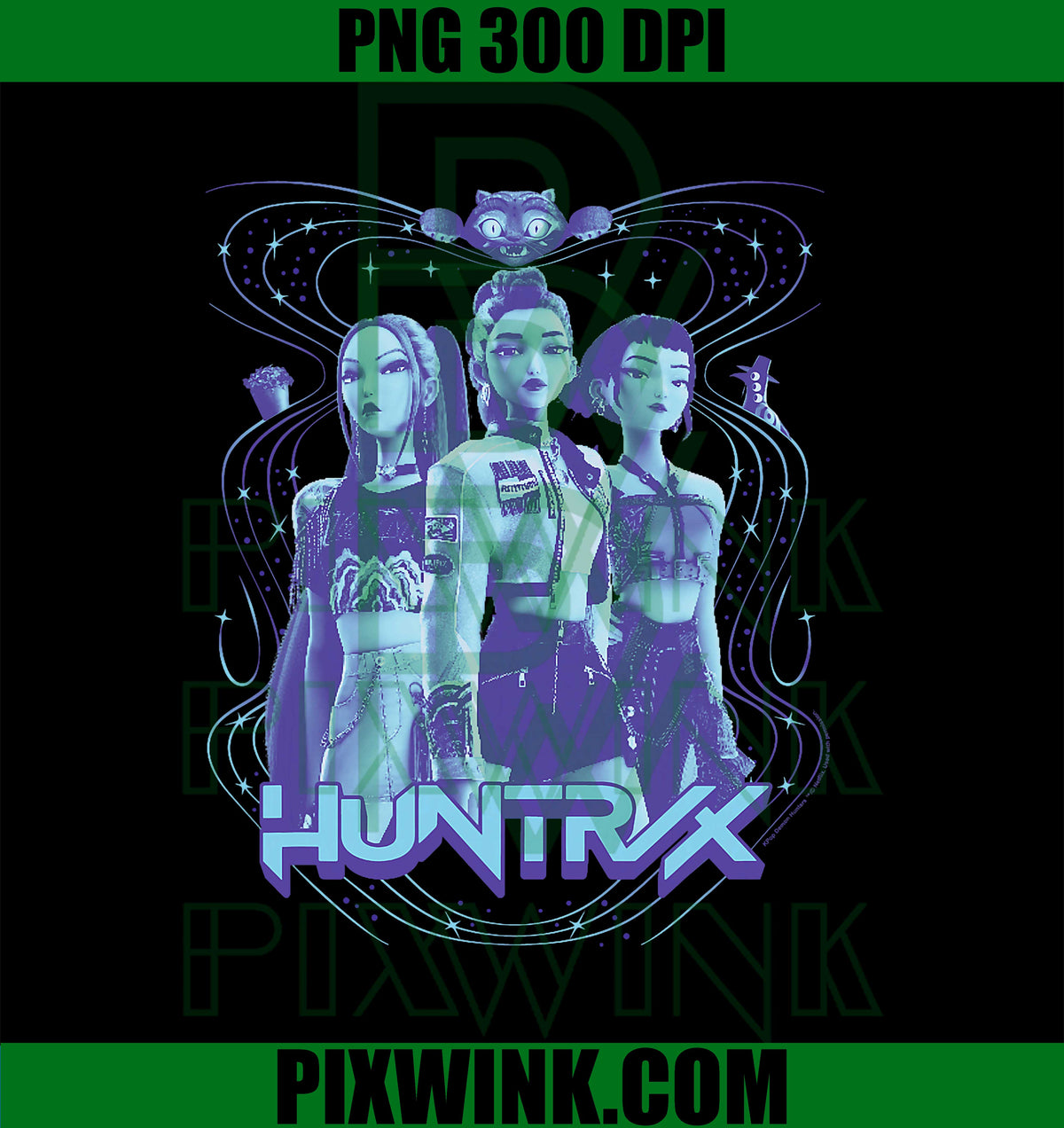 Kpop Demon Hunters Halloween PNG, Kpop Huntrix PNG, Demon Hunter PNG