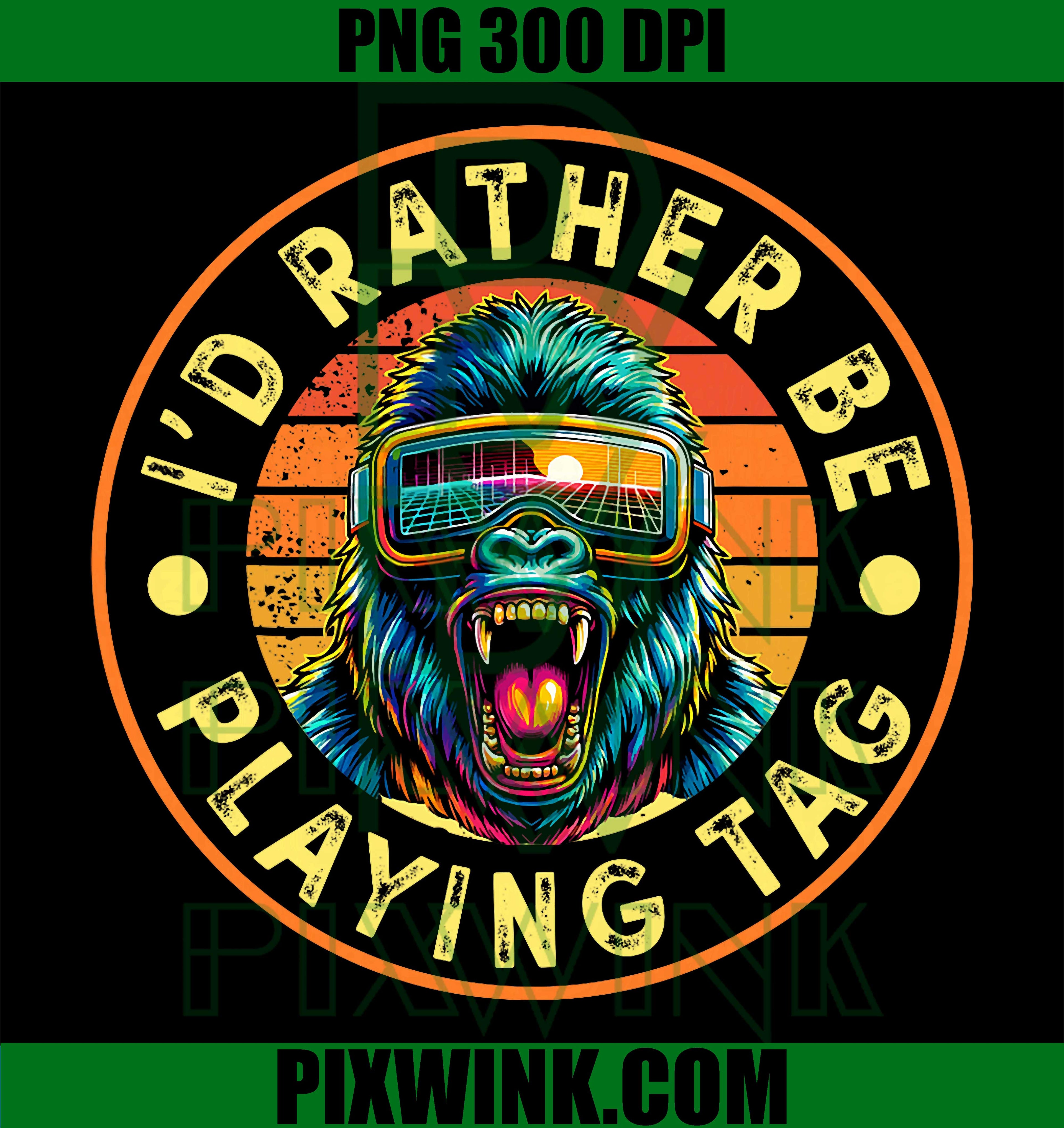 Bruh I'd Rather Be Playing PNG, Gorilla Gamer PNG, Birthday Boy PNG