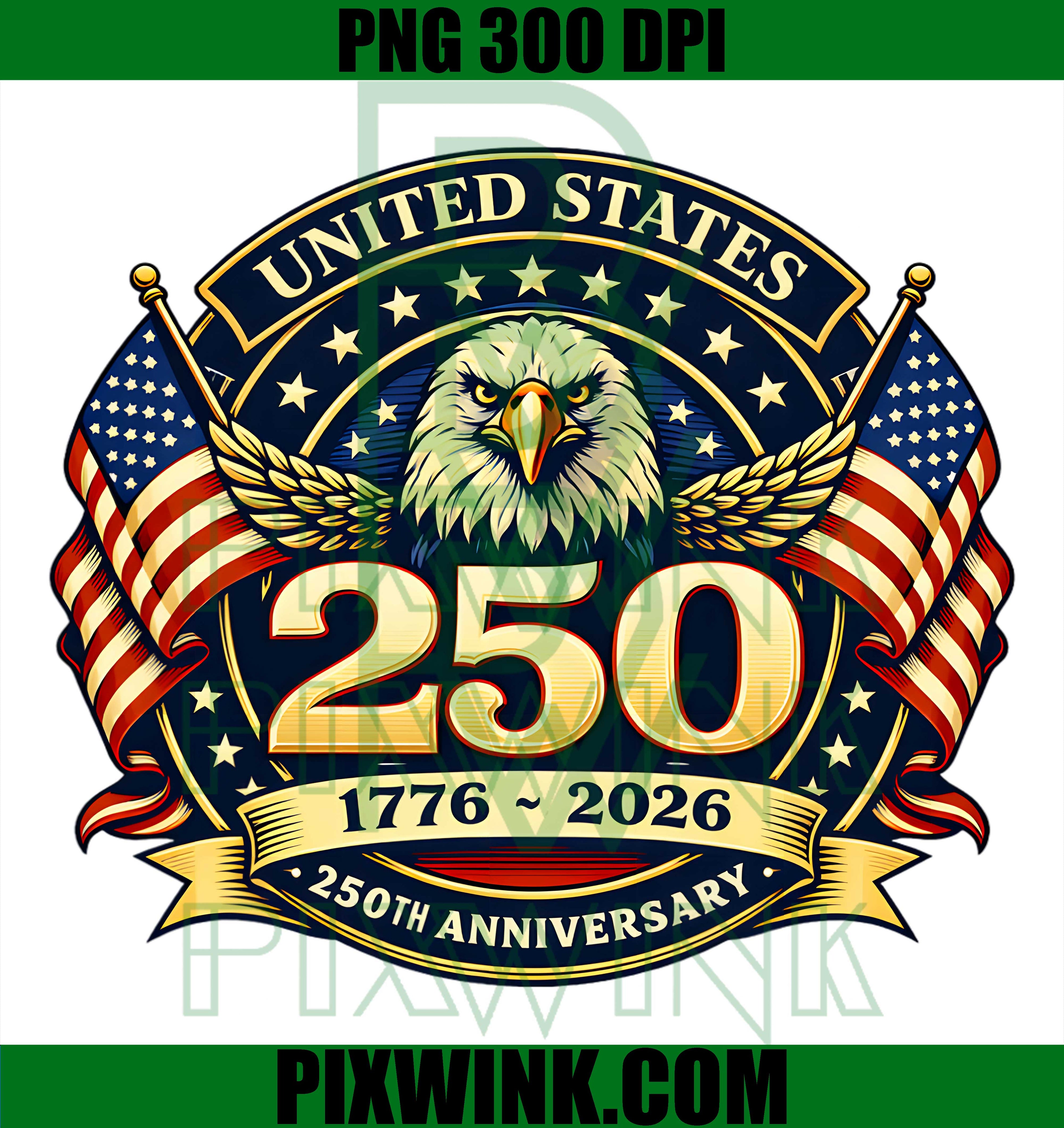 250 Anniversary USA Men Women PNG, 250 Years 250th Anniversary PNG