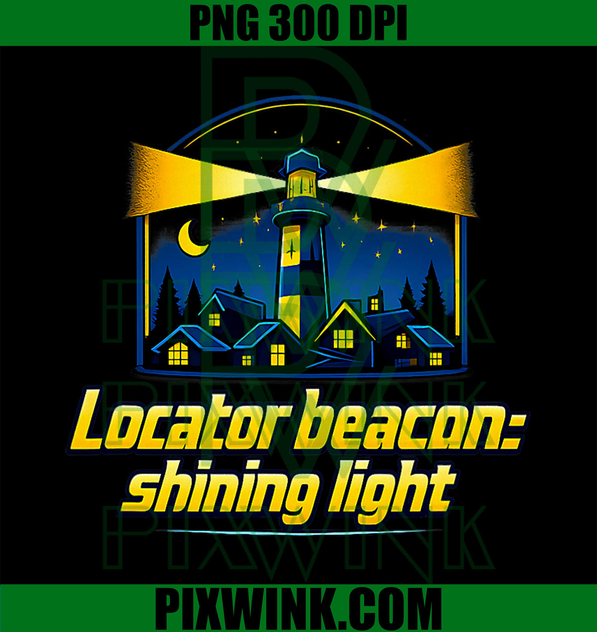 Locator Beacon PNG, Shining Light Badge PNG, Local Pride Graphic PNG