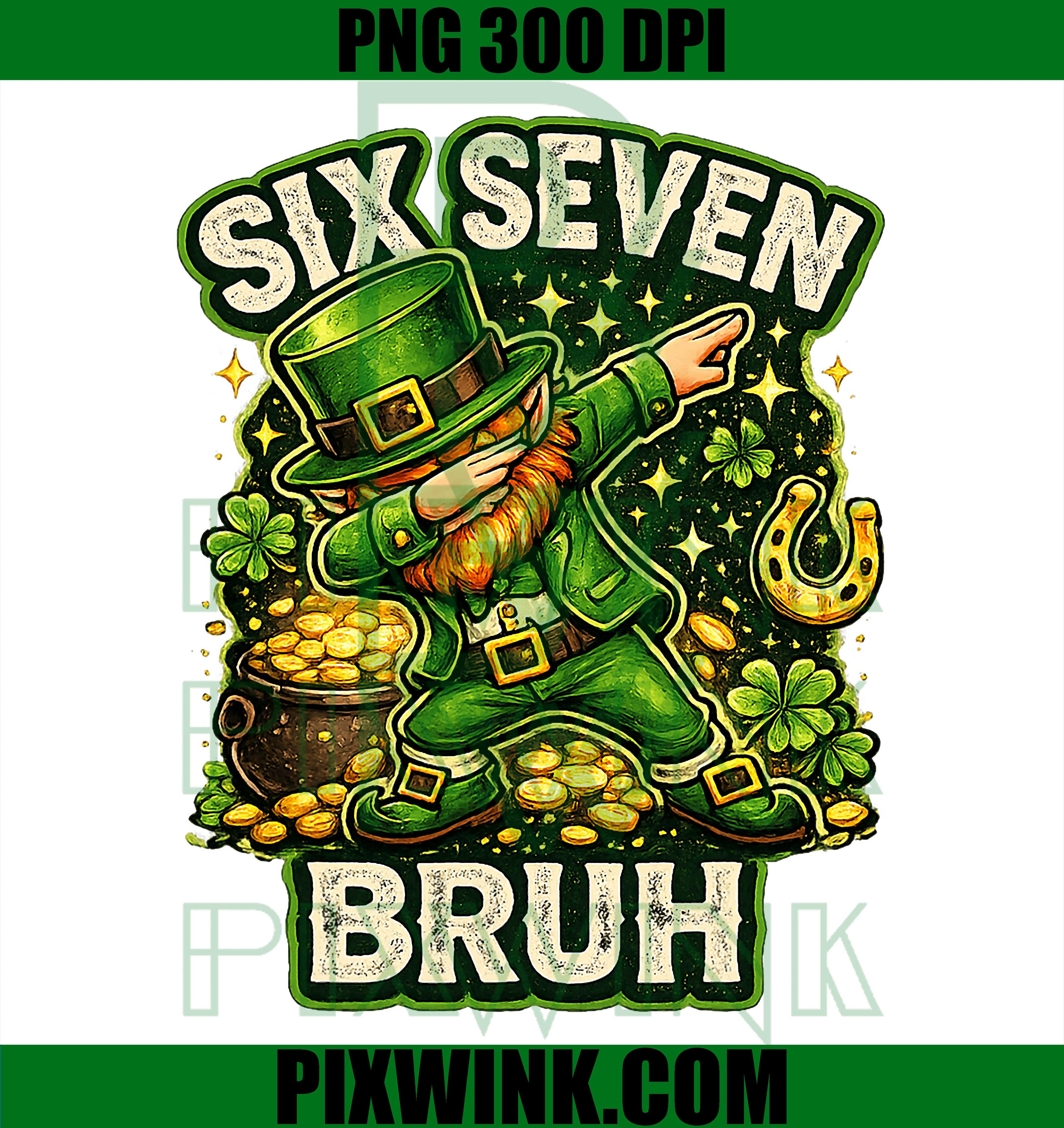 Bruh St Patricks Day 67 Meme PNG, Funny Irish Meme Design PNG