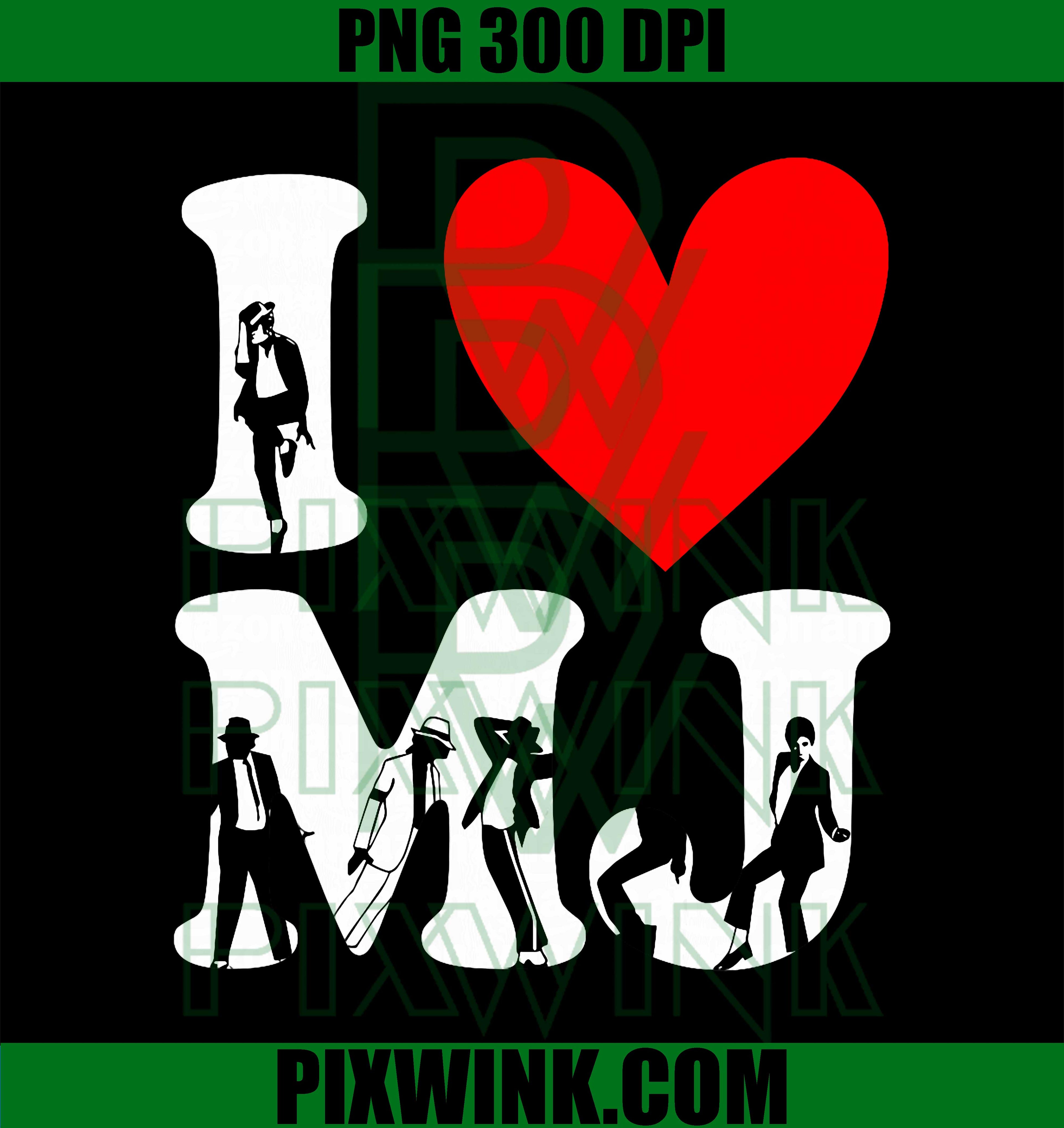 MJ Heart Initials PNG, Vintage Red Heart Fan Merch PNG Design