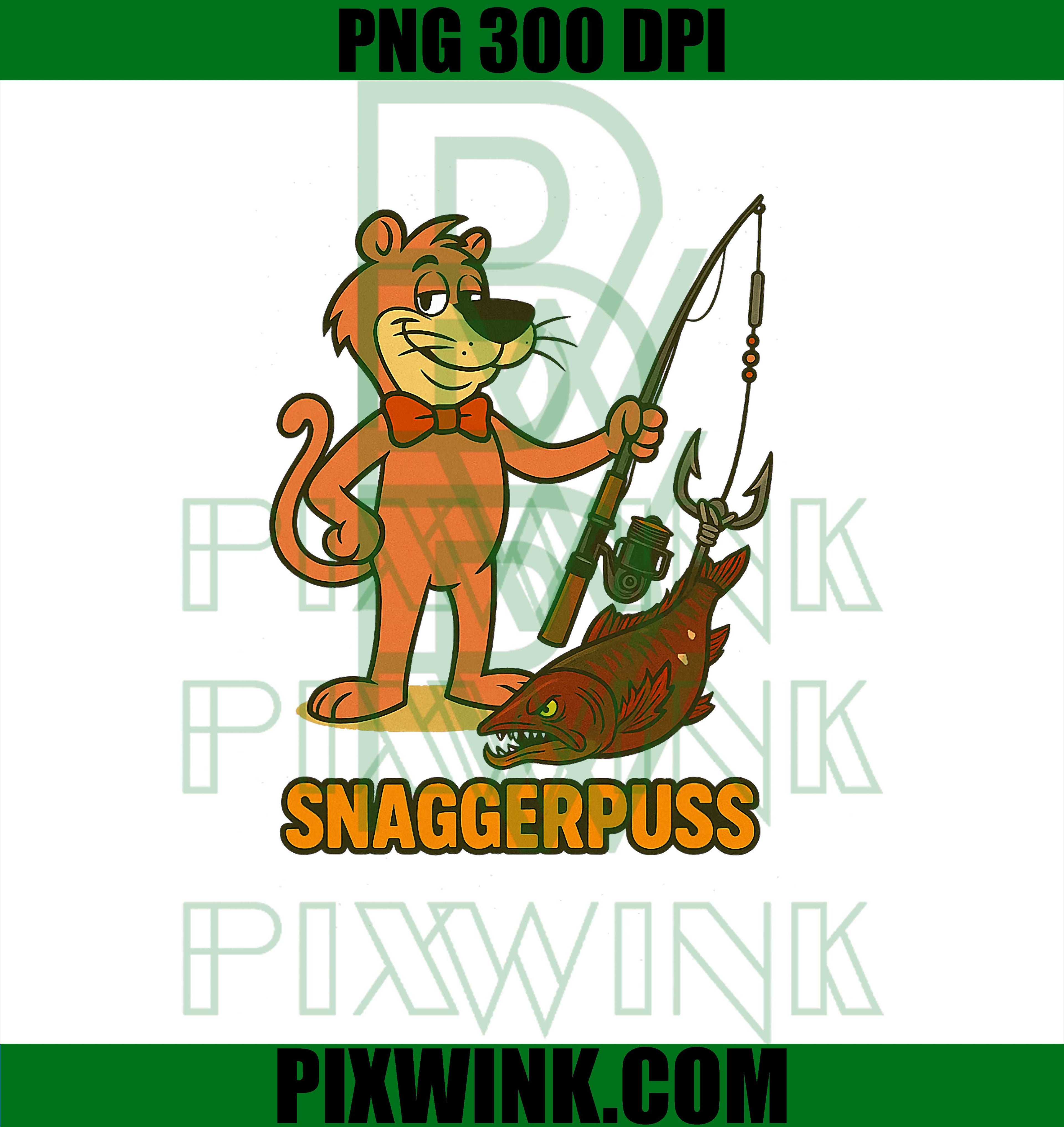 Snaggerpuss PNG, Sagger Puss PNG, Funny Steelhead and Salmon Fishing PNG