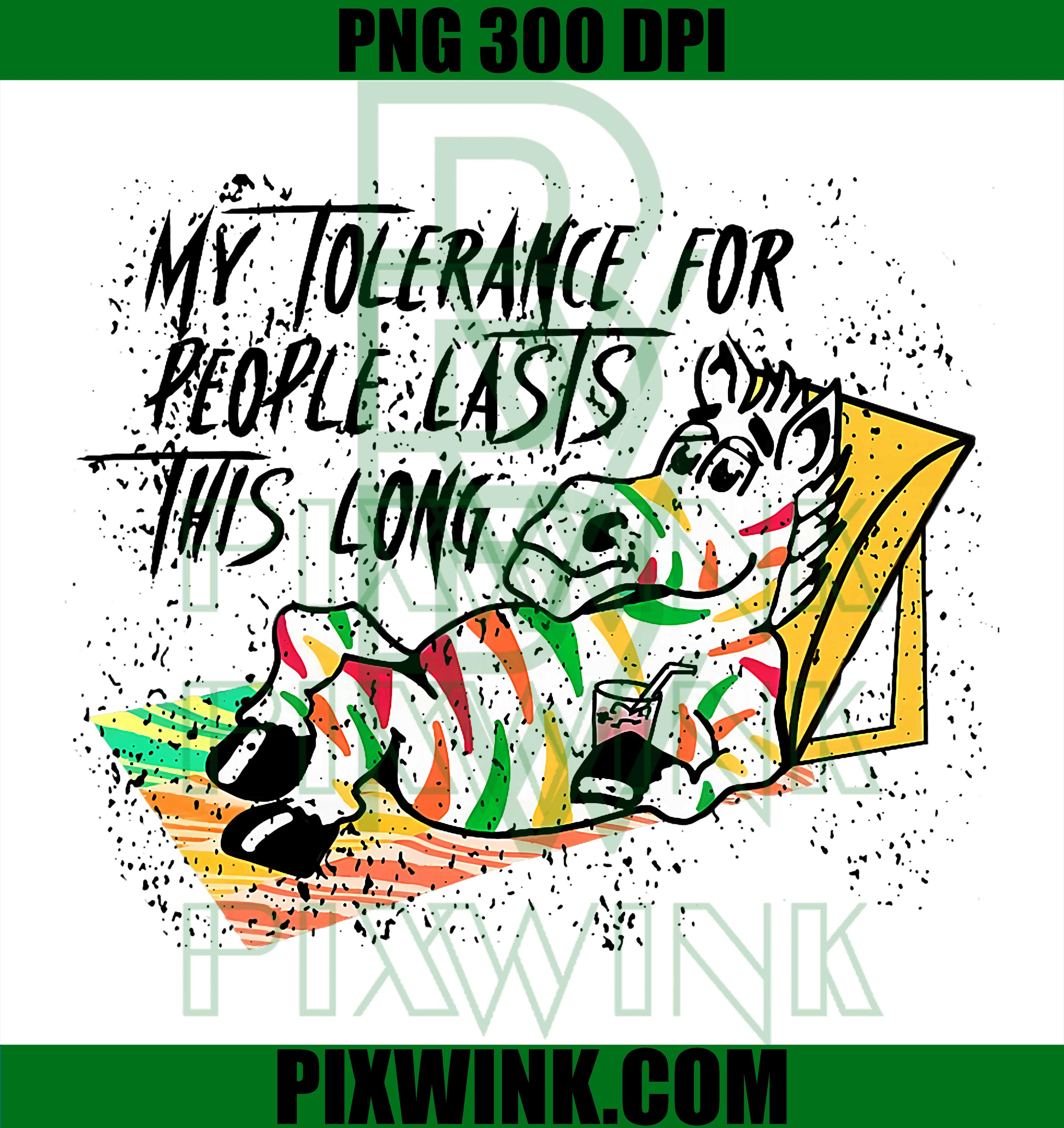 My Tolerance For People PNG, Retro Funny Saying PNG, Humor PNG