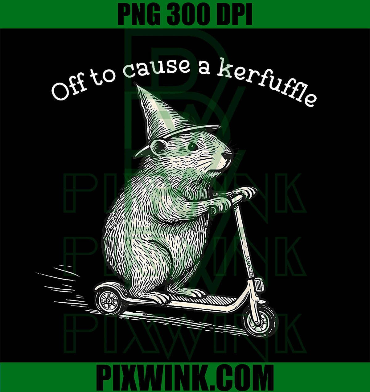 Whimsical Capy Wizard, Off to Cause a Kerfuffle, Capybara PNG