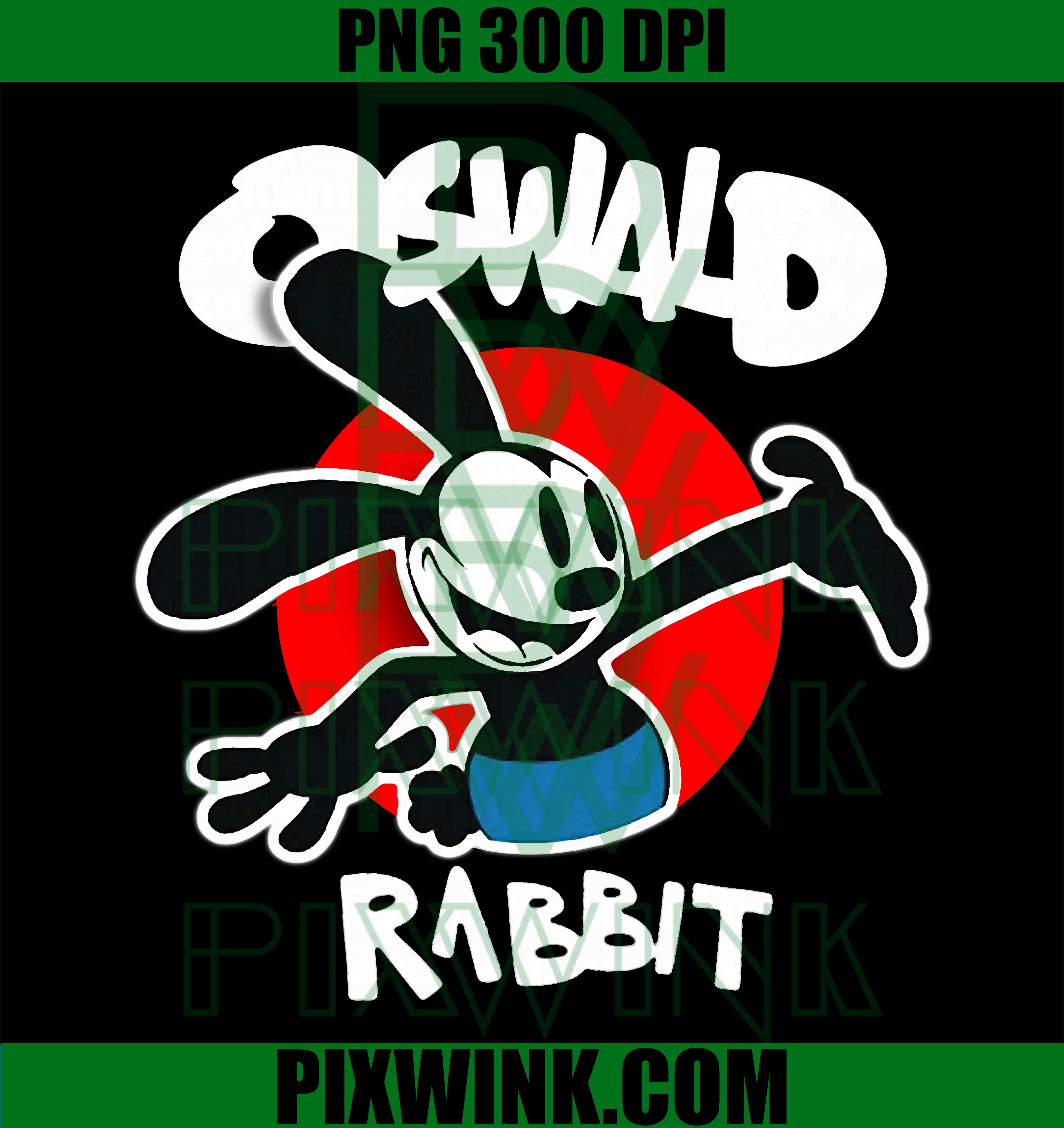 Oswald Rabbit Vintage PNG, Cartoon Bunny Retro PNG