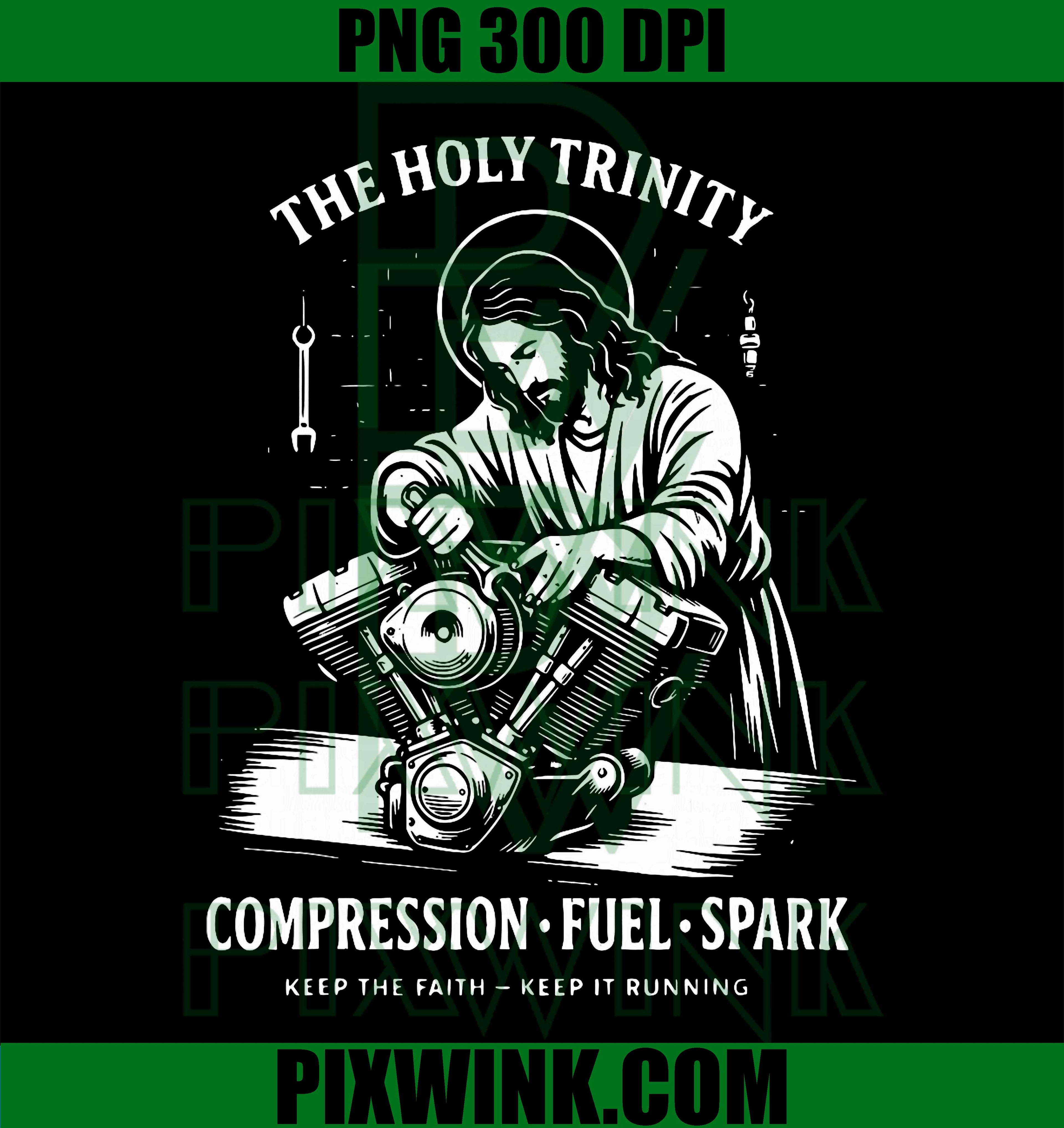 Holy Trinity PNG, Compression Fuel Spark PNG, Faith Running Quote PNG