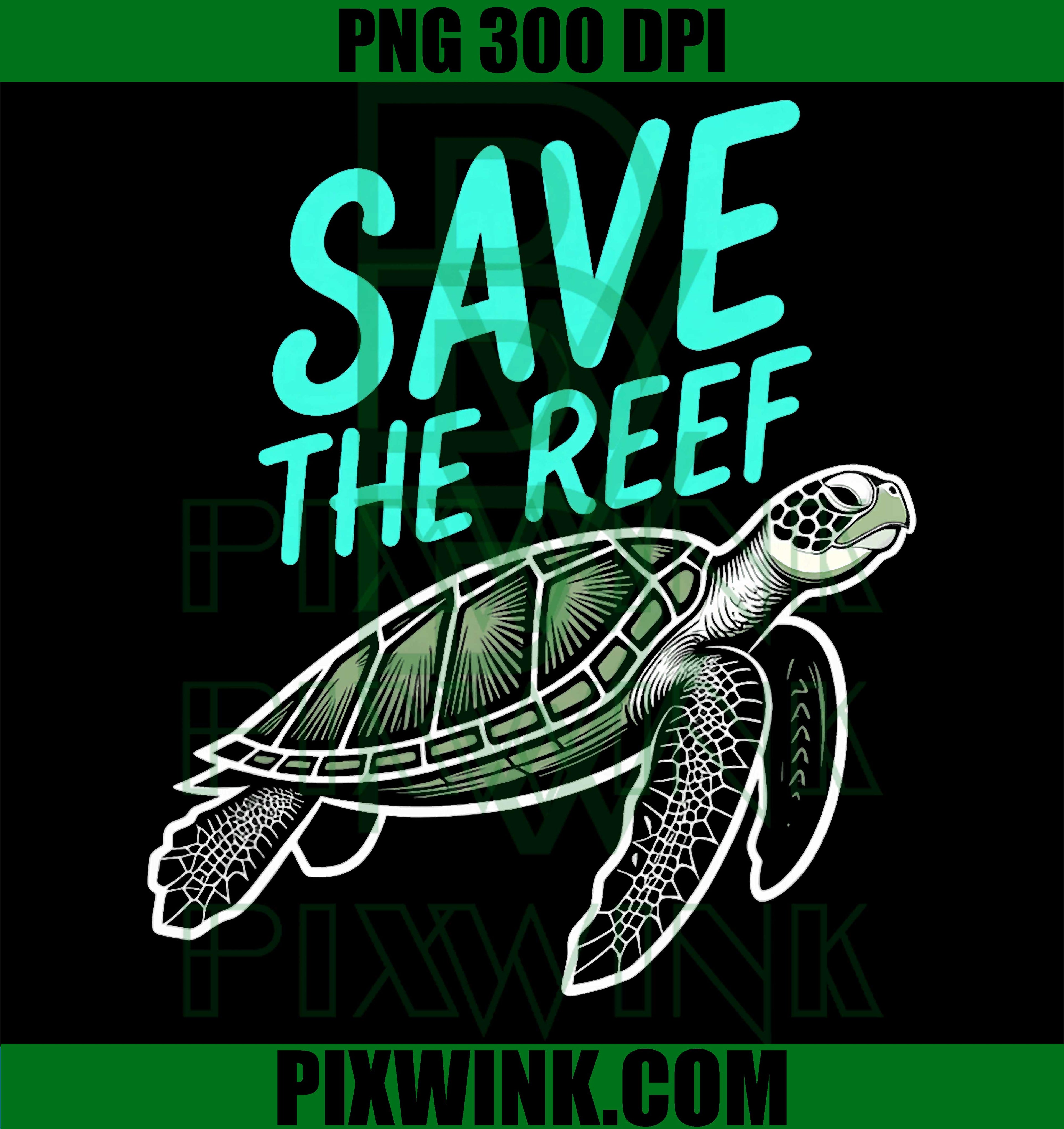 Save The Reef PNG, Coral Ocean Conservation Graphic PNG