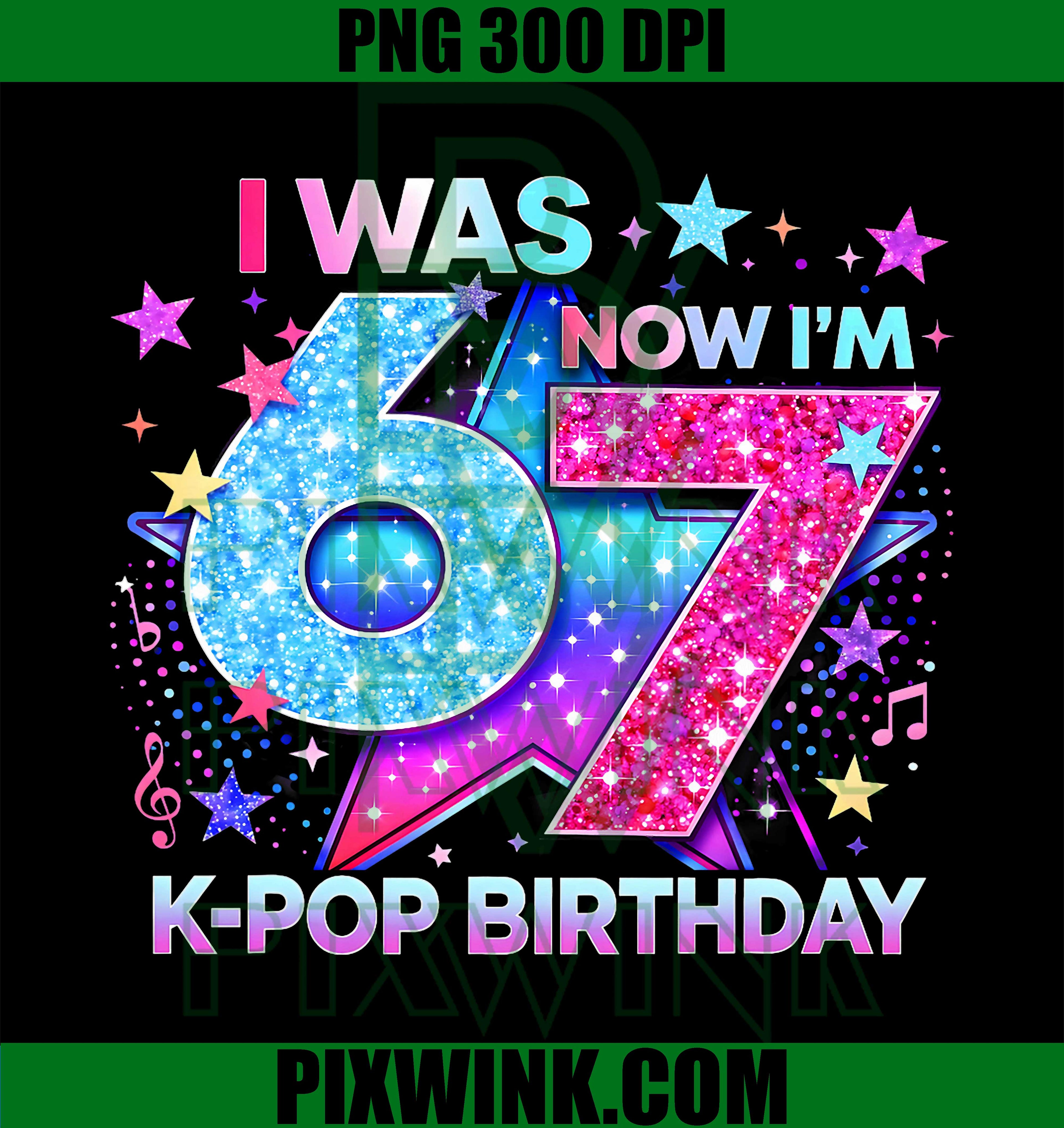 Kpop Birthday Girl PNG, 7 Years Old PNG, Cute Kids PNG