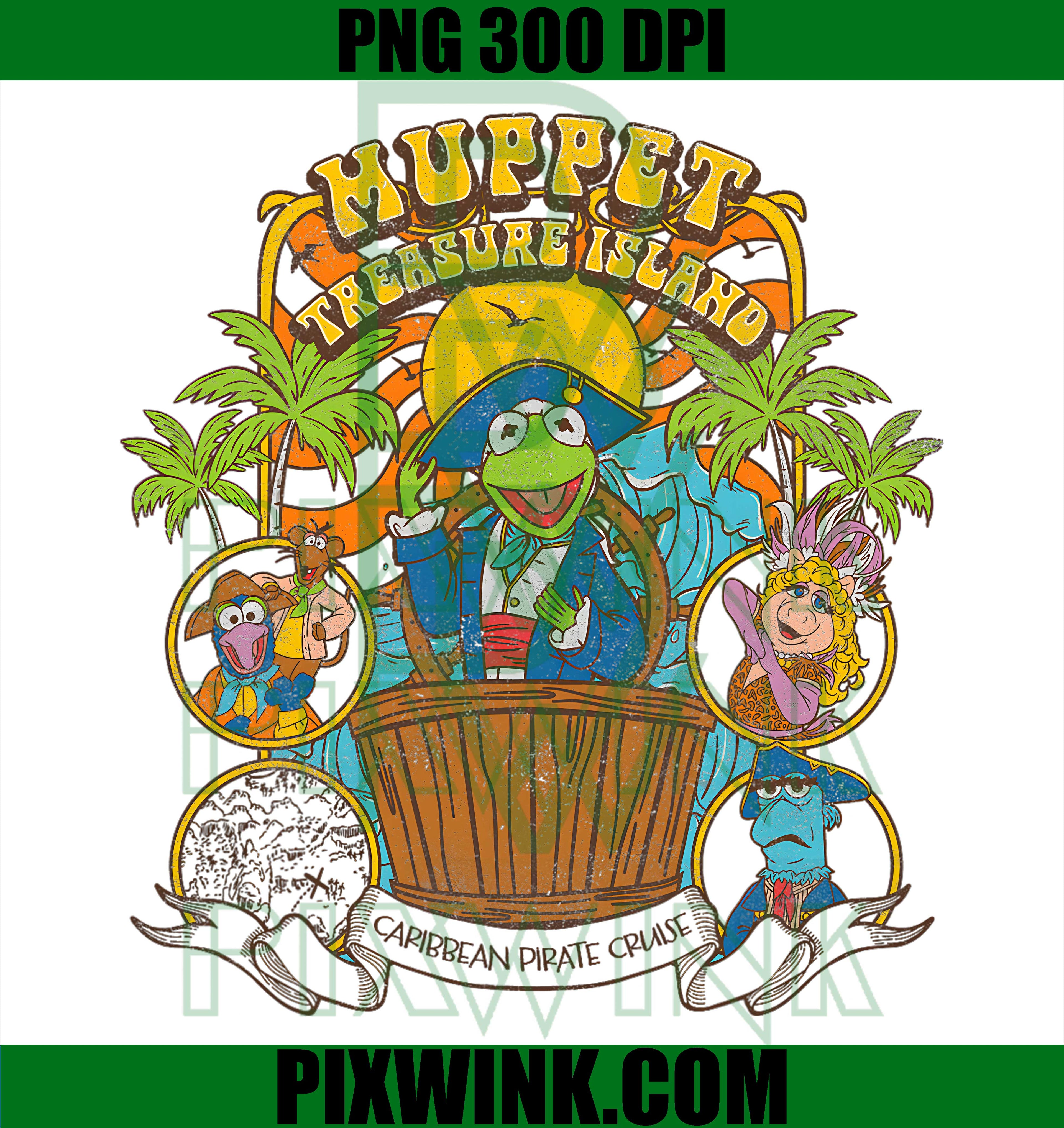 Muppets Treasure Island PNG, Caribbean Pirate Cruise Disney PNG