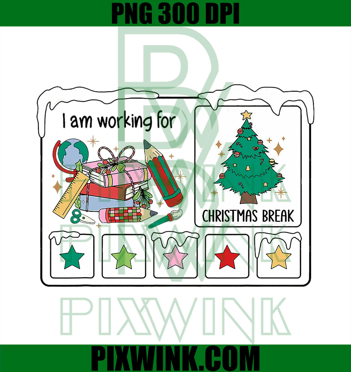 I Am Working For Christmas Break Special Education Teacher PNG