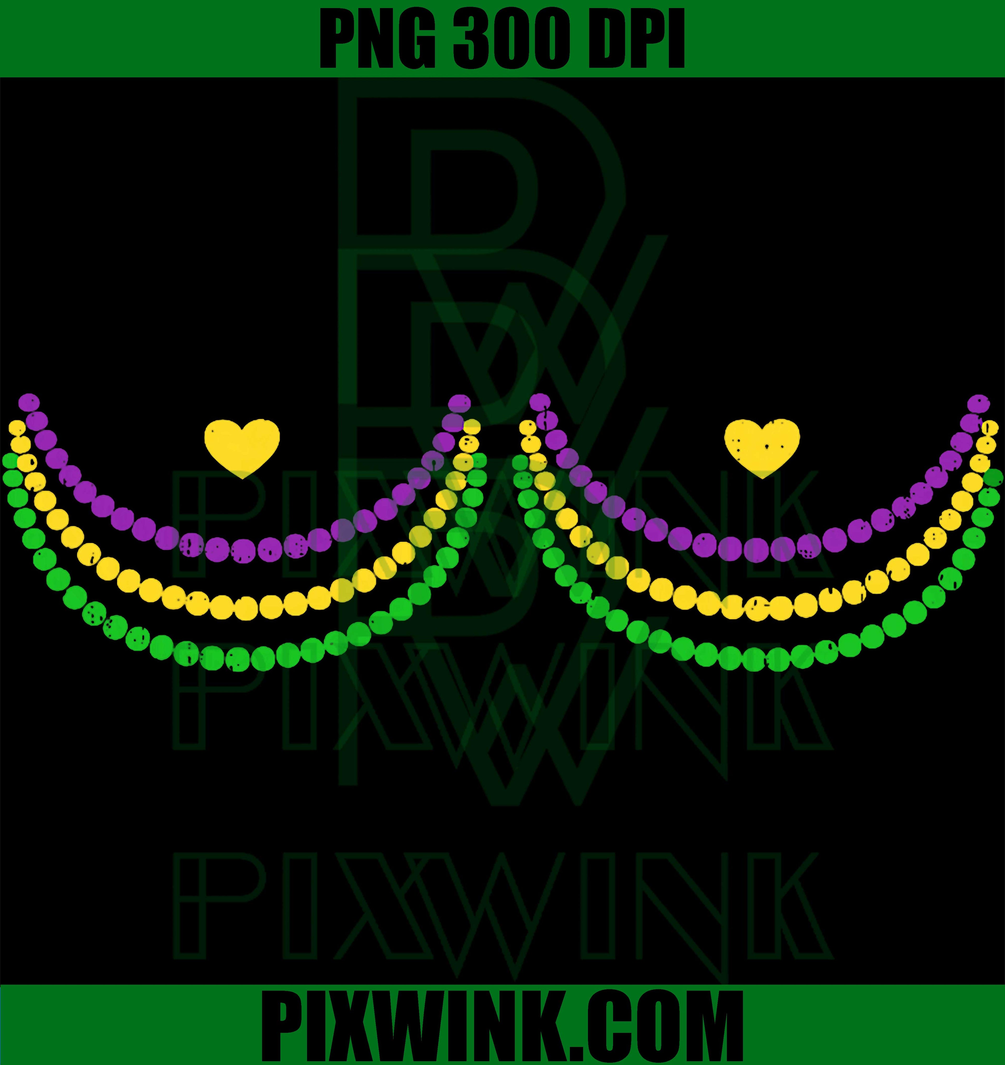 Funny Mardi Gras Beads PNG, Carnival Festival PNG, Womens Mardi PNG